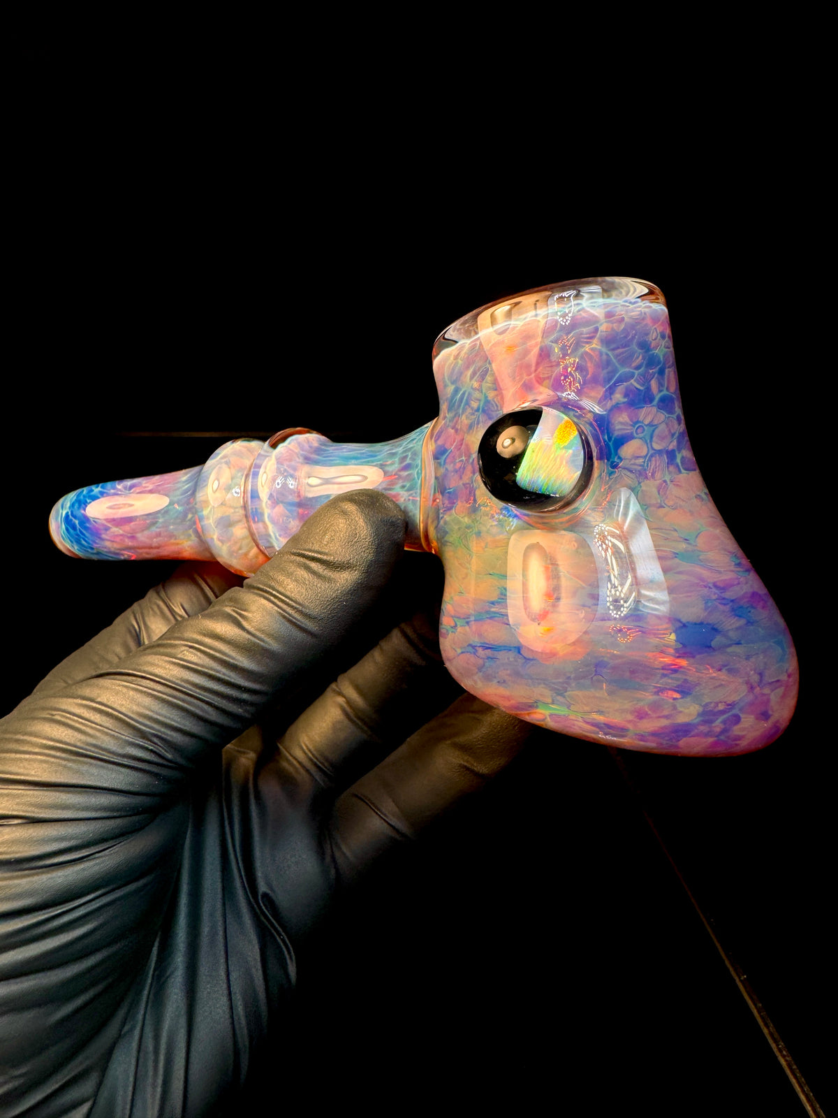 Amber purple opal hammer