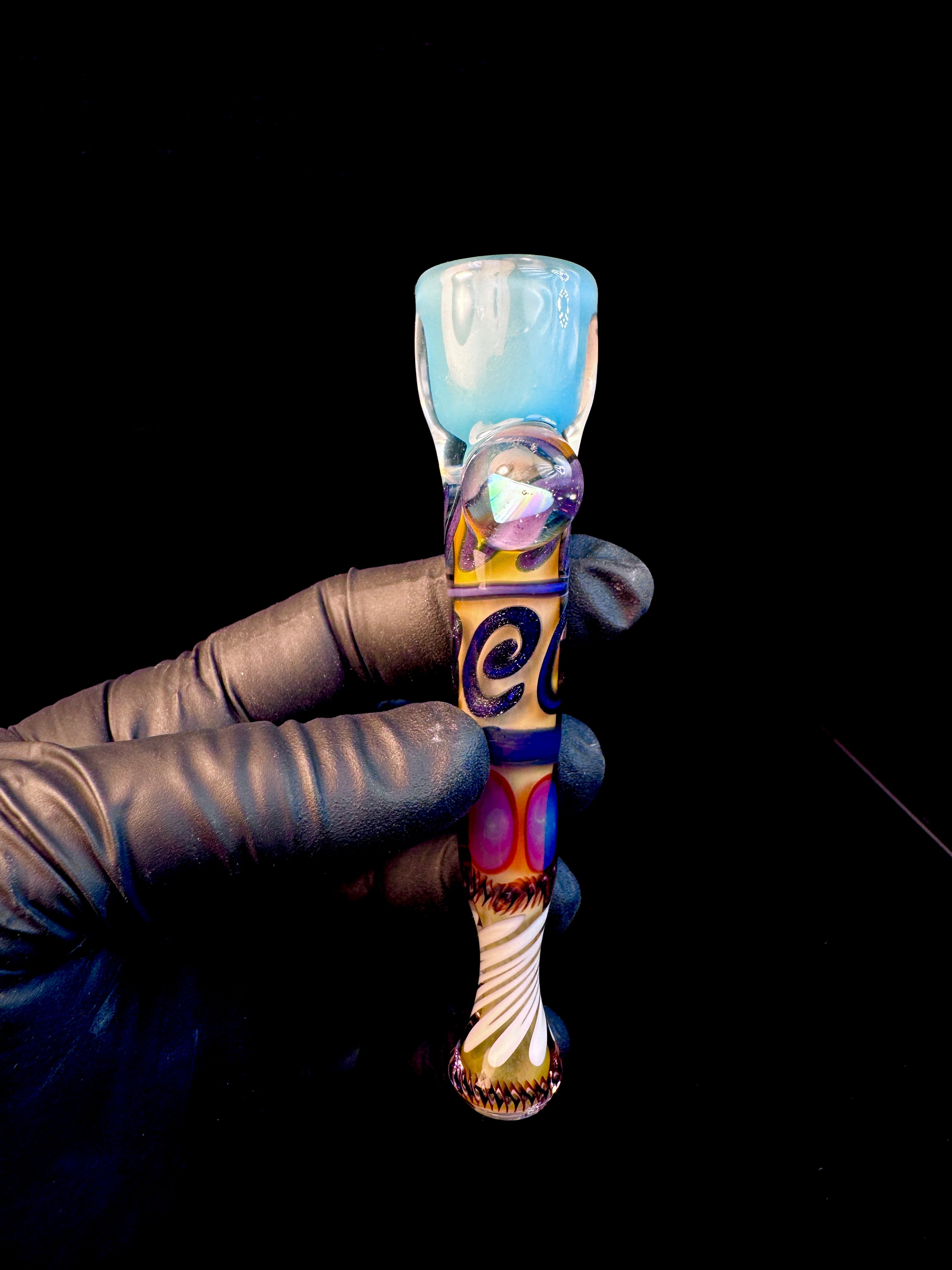 Gold fumed inside out bat x aqua