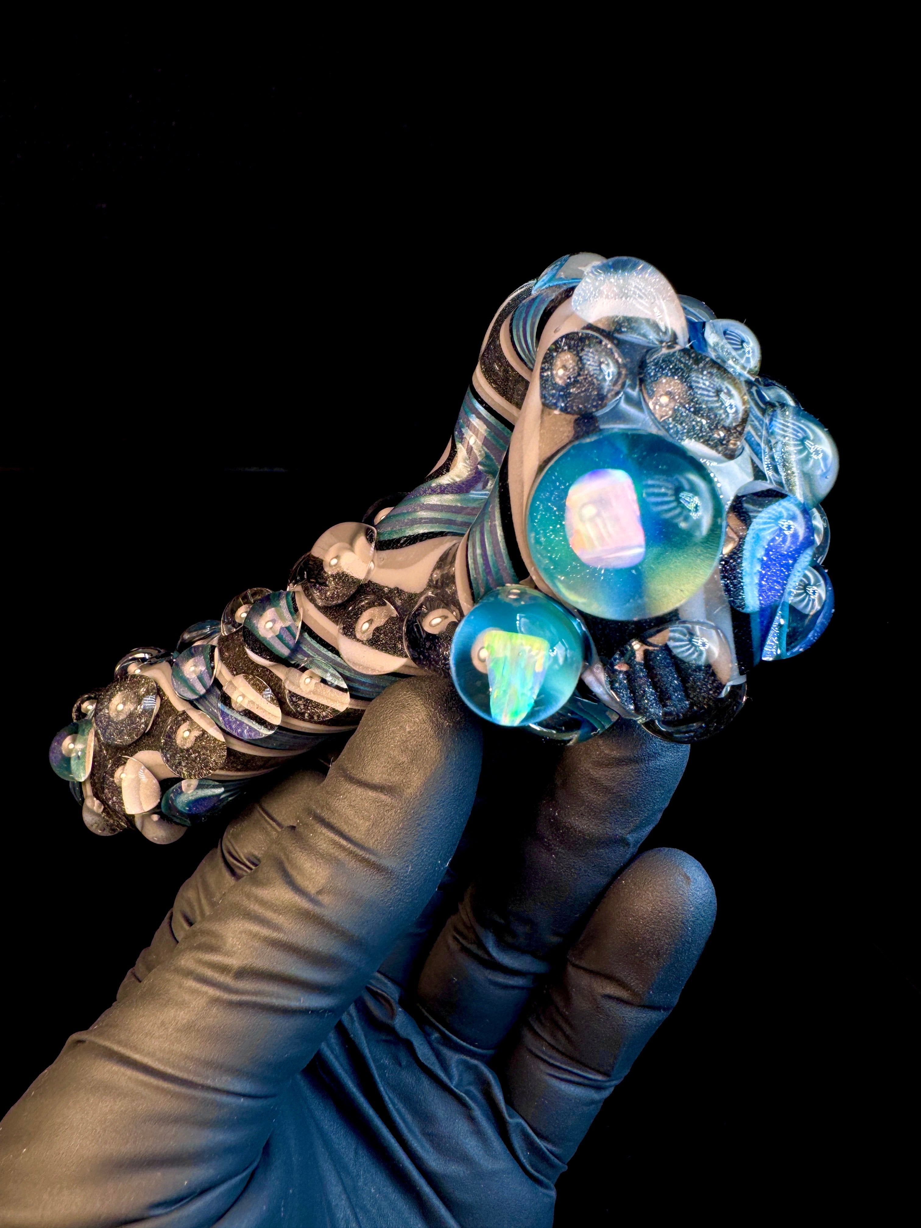 Twisted opal spoon