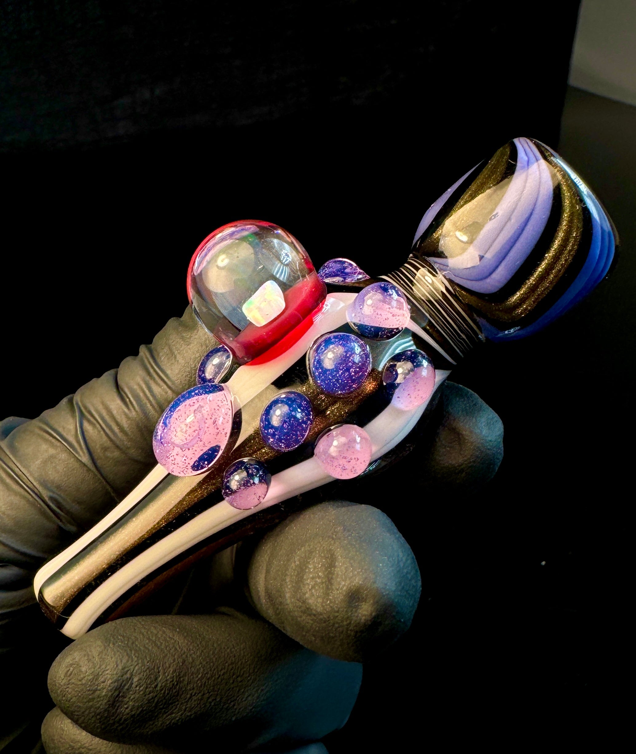 Two tone opal chillum