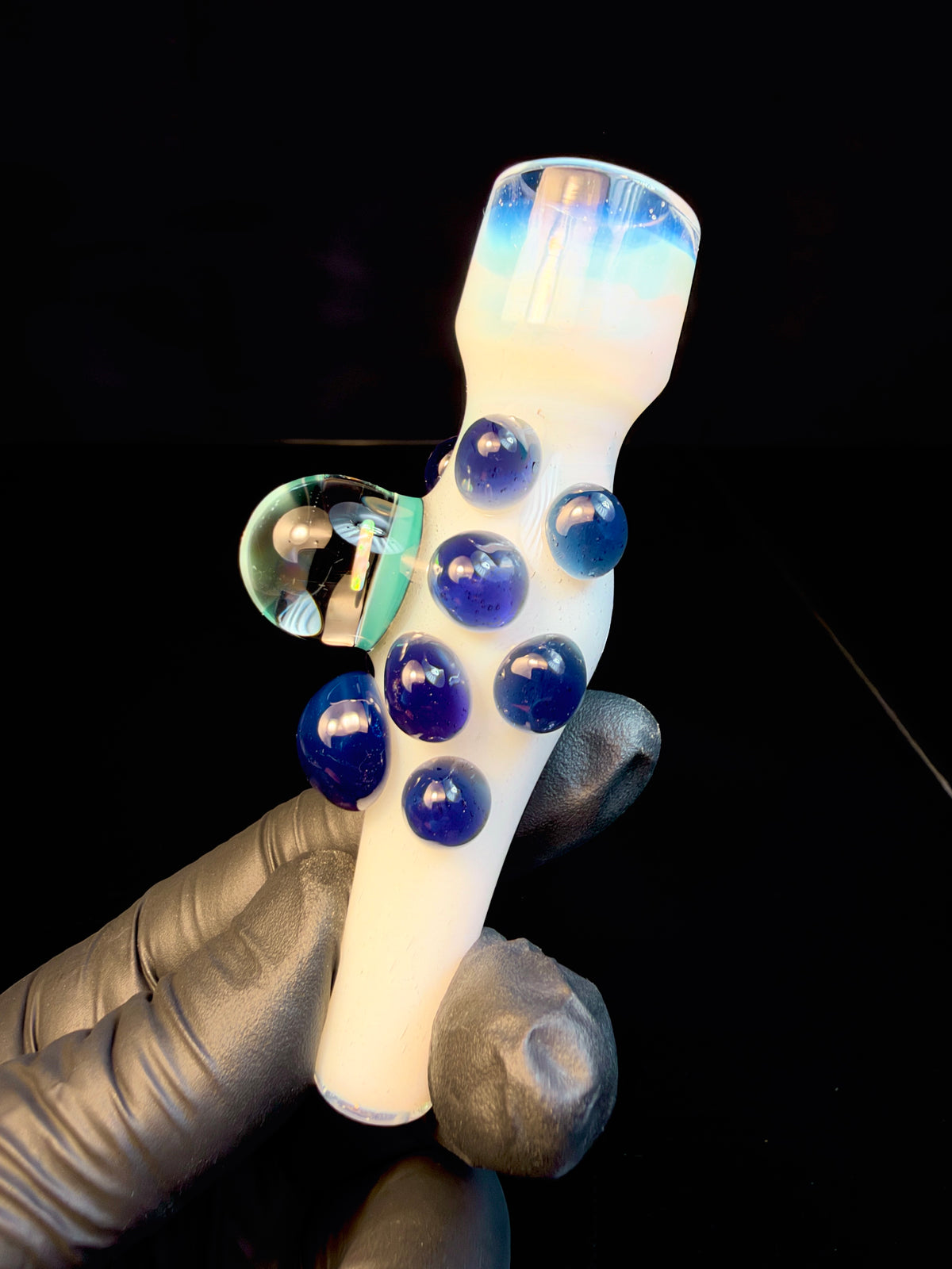 Ghost x Royal blue opal chillum