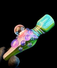 Load image into Gallery viewer, Green fade opal chillum
