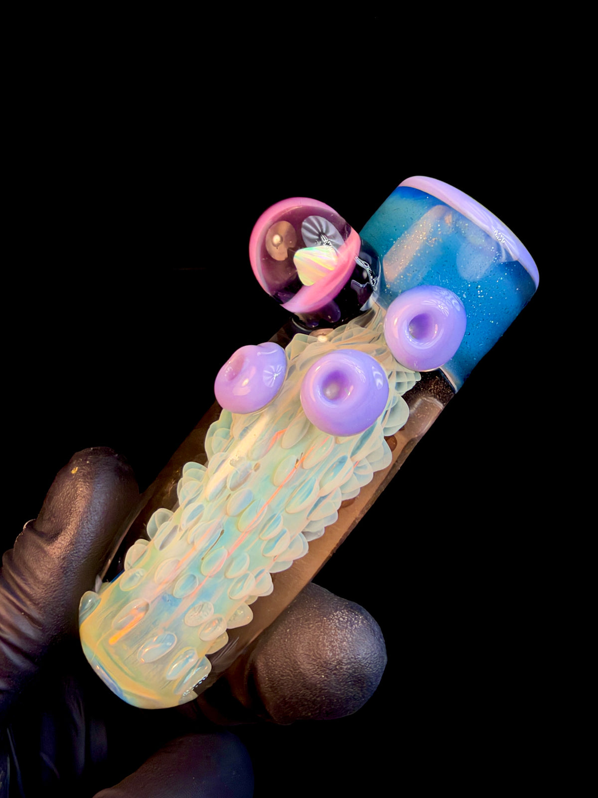 Fumed opal brickhouse chillum