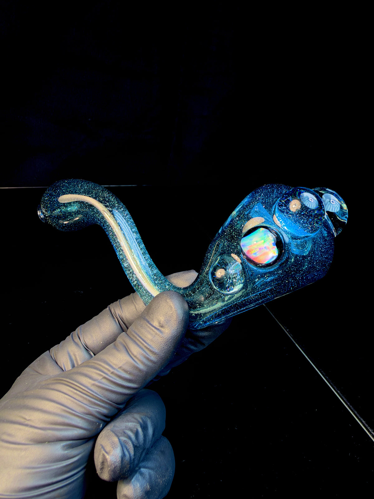 Blue stardust opal bendy