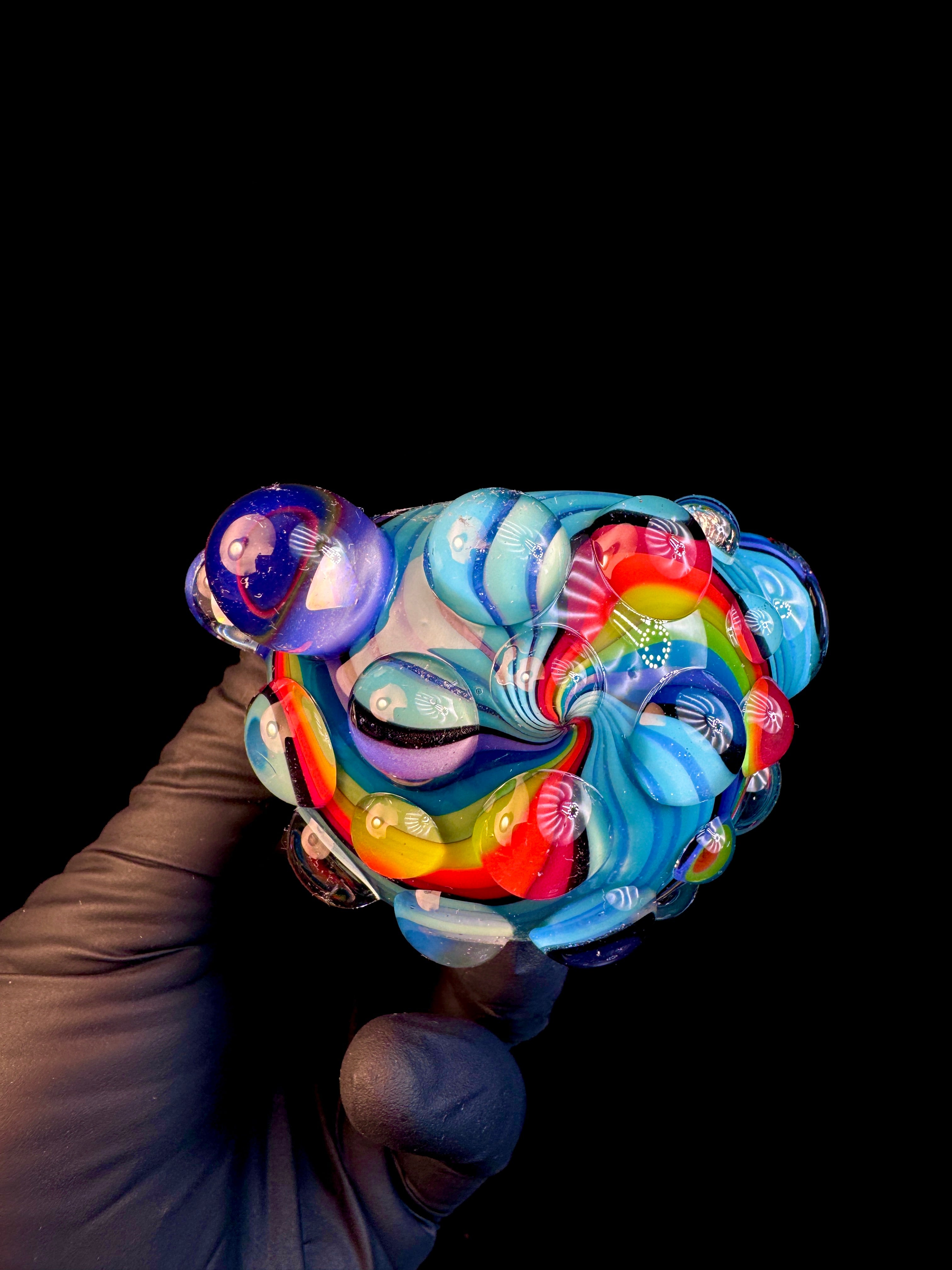 Twisted opal spoon