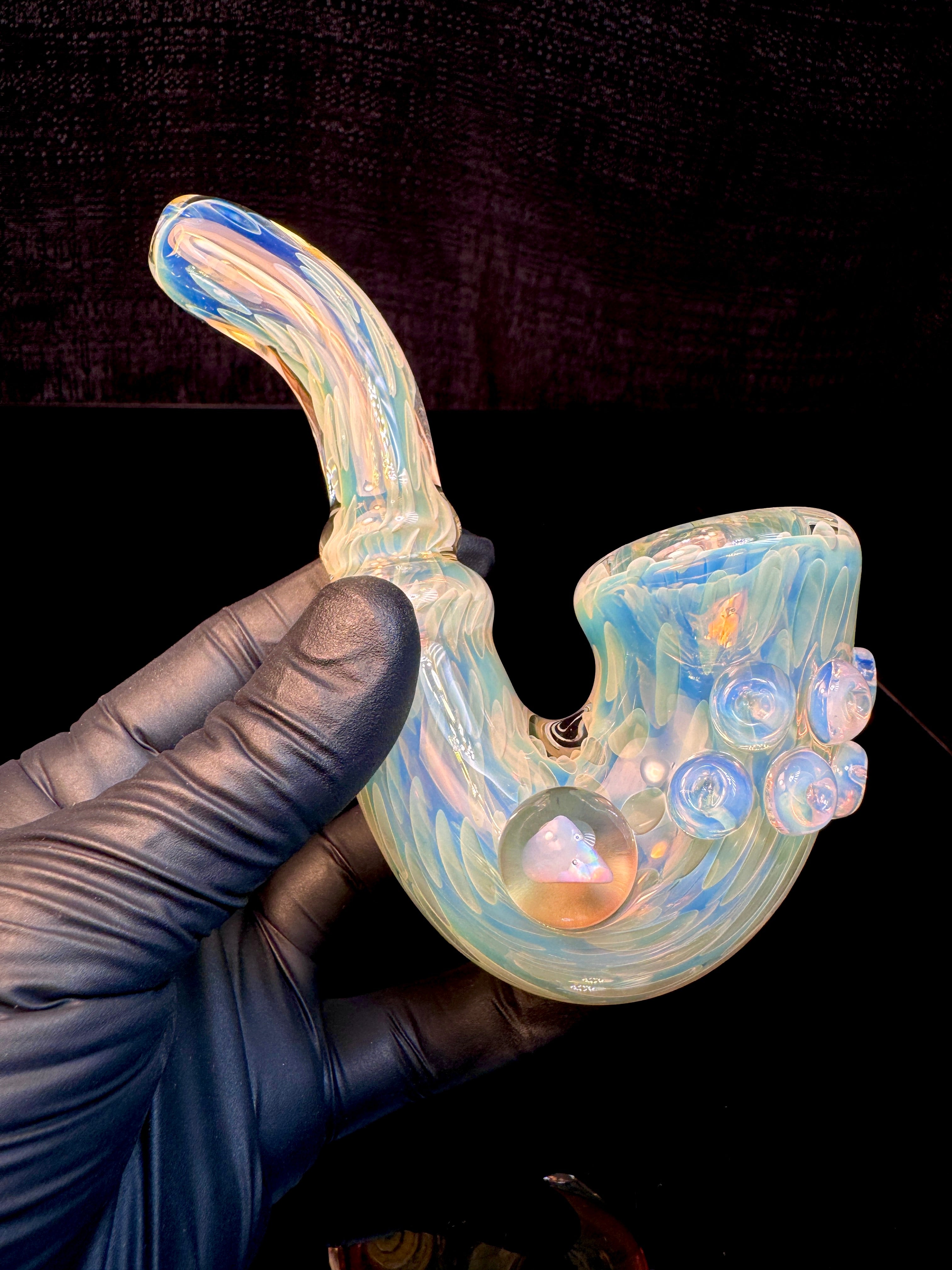 Silver fume x secret white opal lock