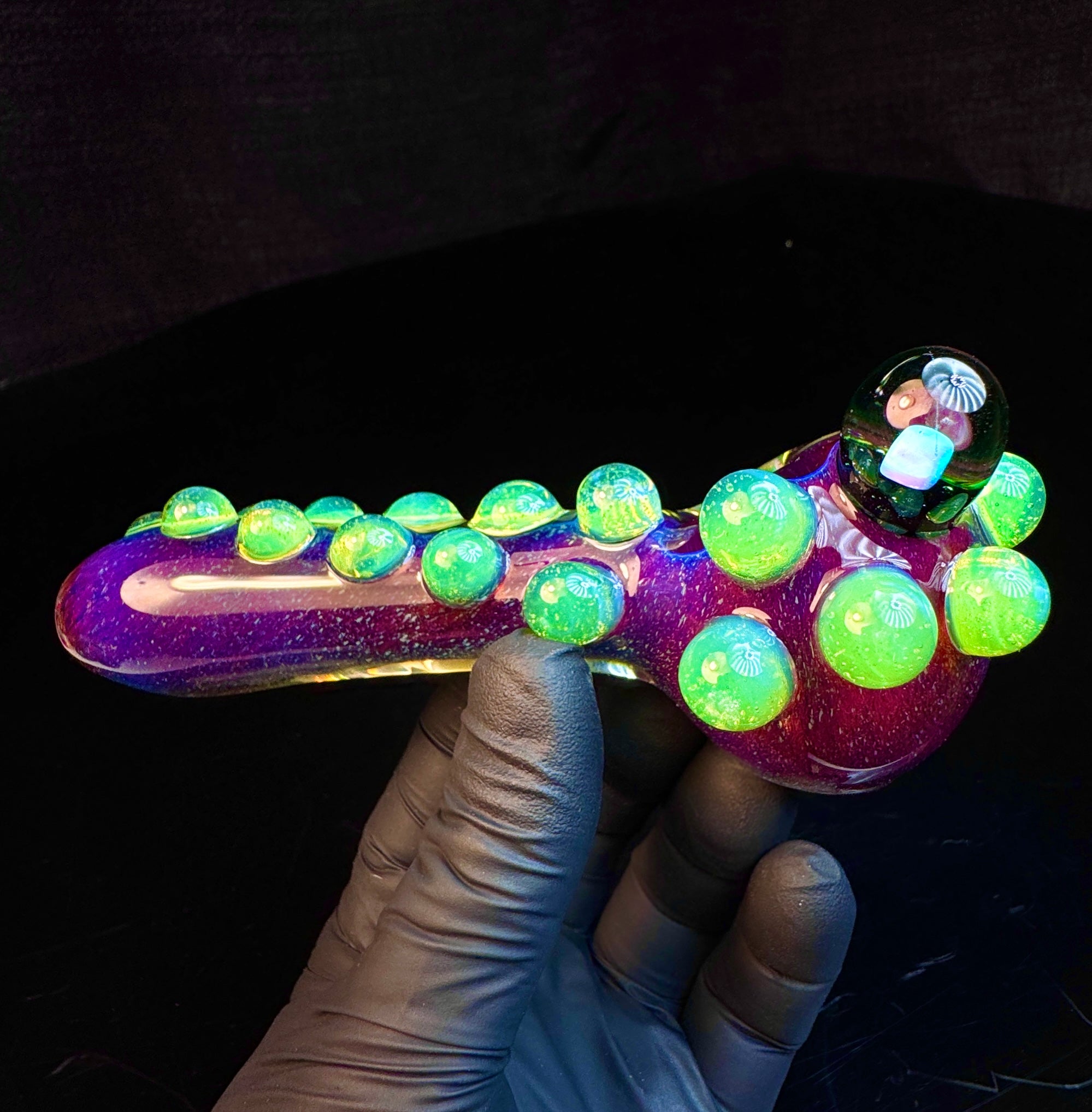 Midnight magenta x slyme opal pipe