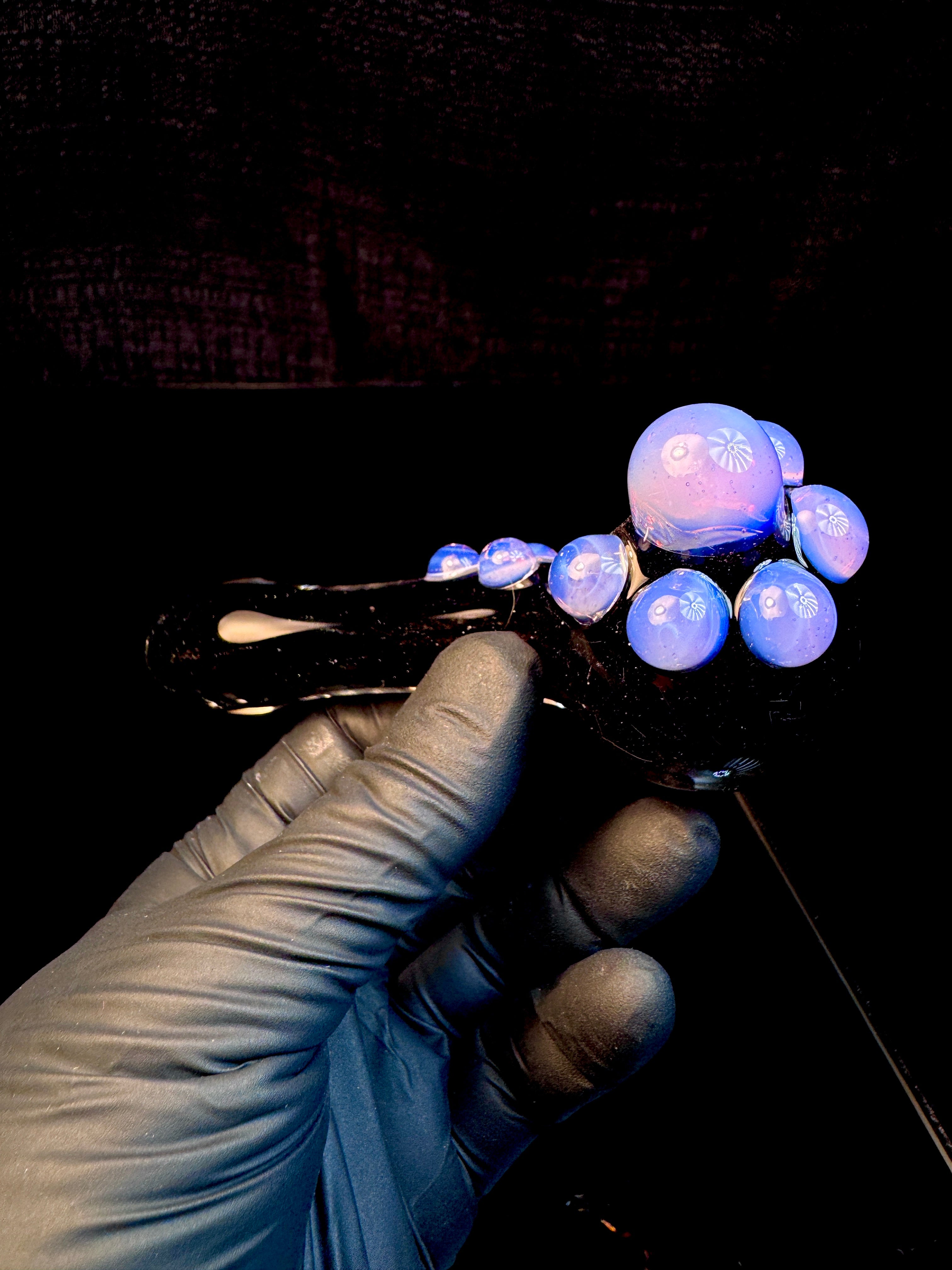 Jet black x pink slyme premium dot spoon