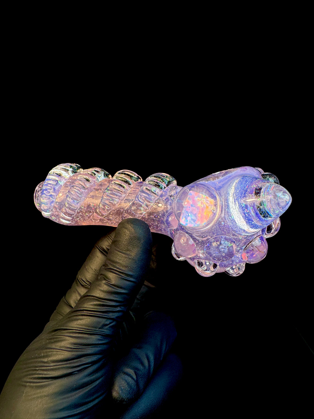Cat ears dichroic cropal opal pipe