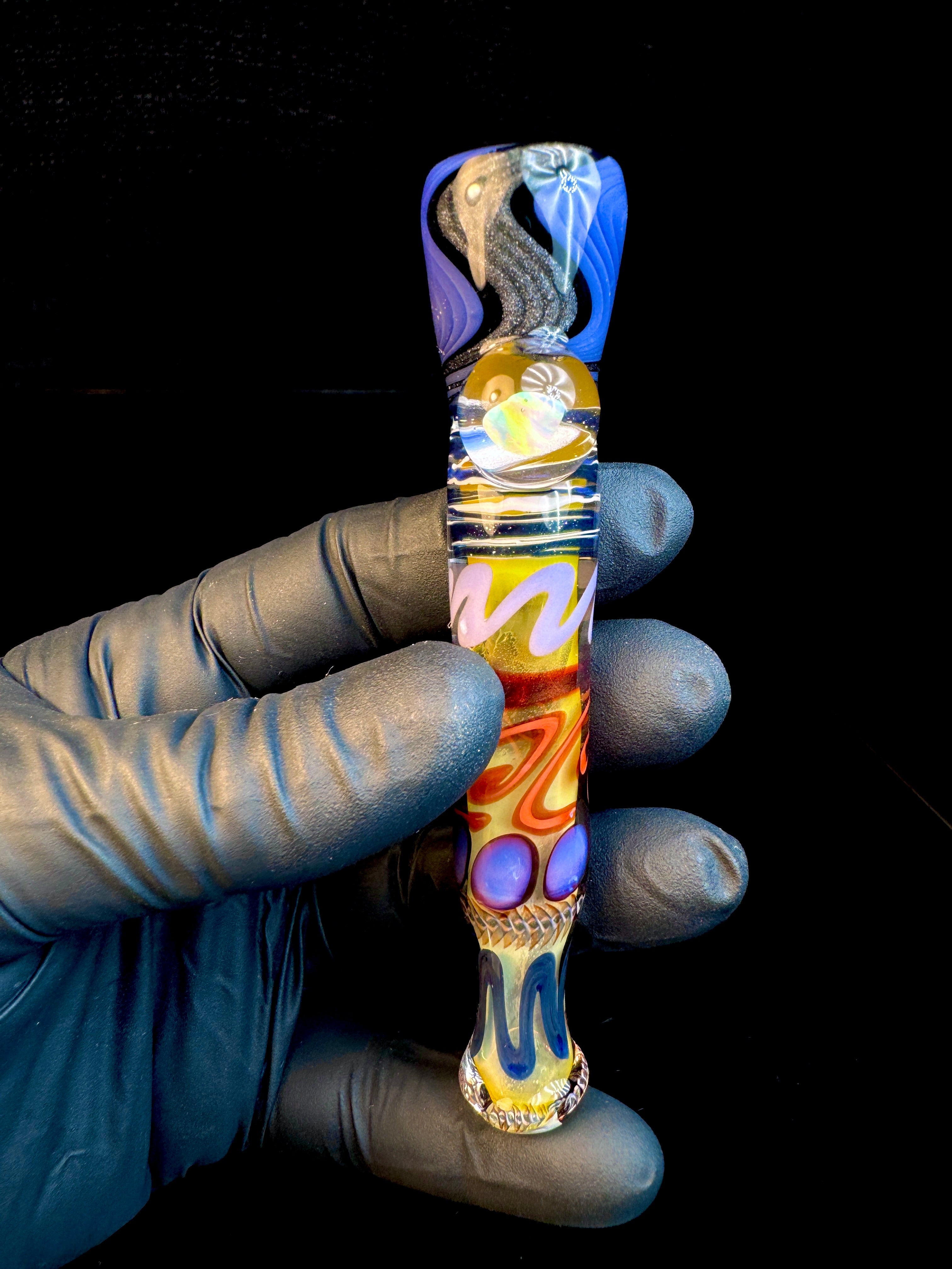 Purple steel fumed Wigwag bat