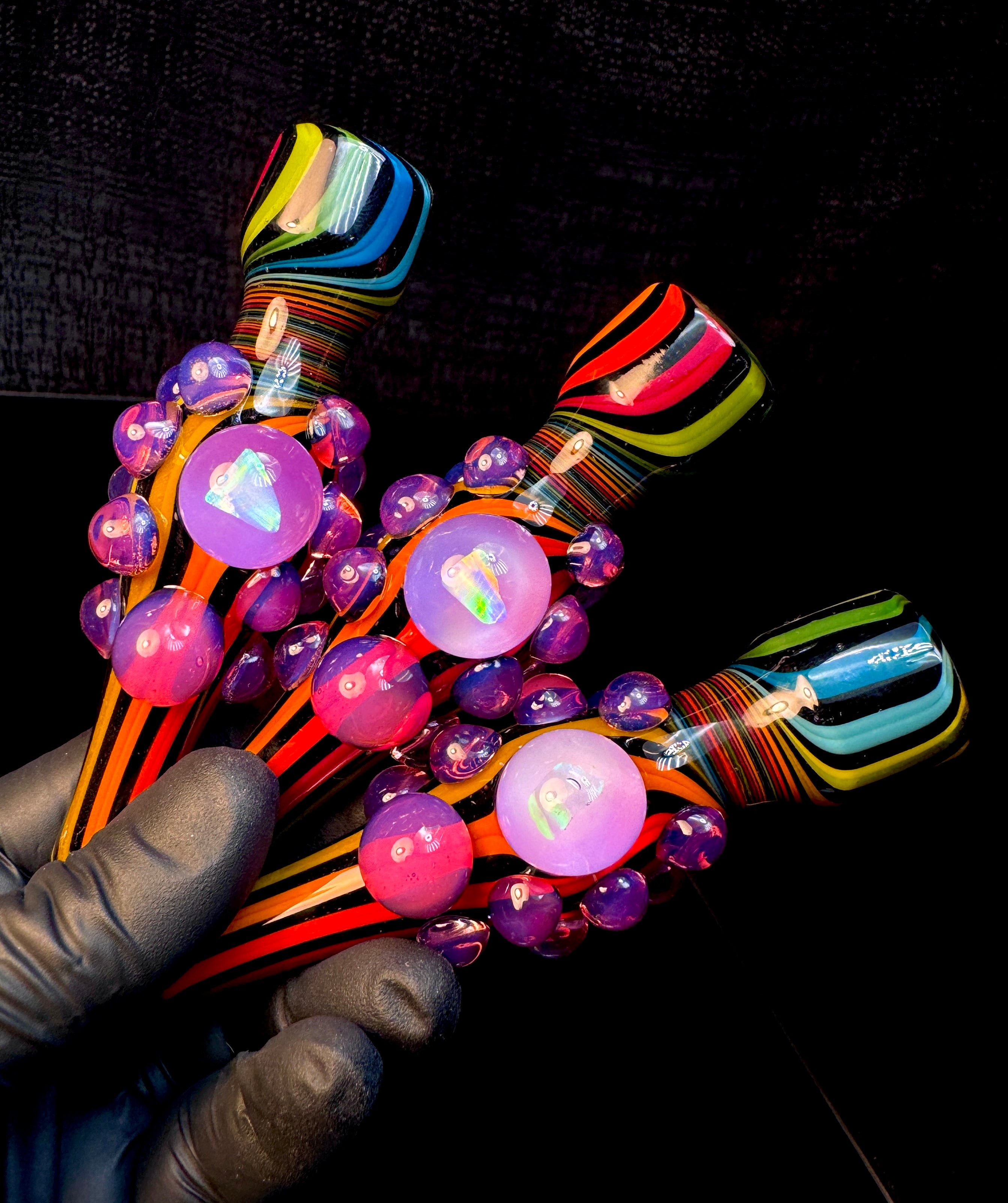 Rainbow opal chillum
