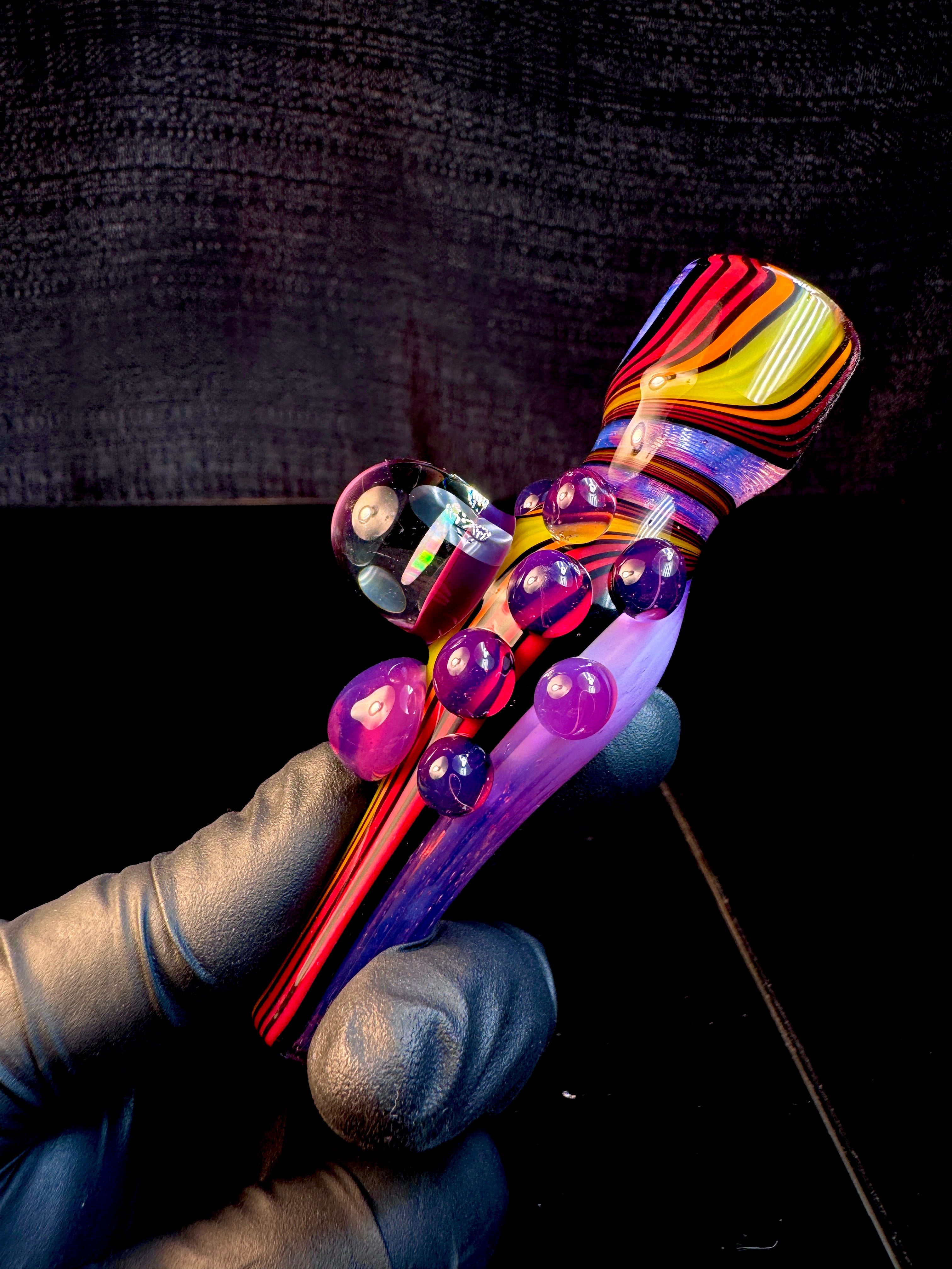 Pink slyme fire opal chillum