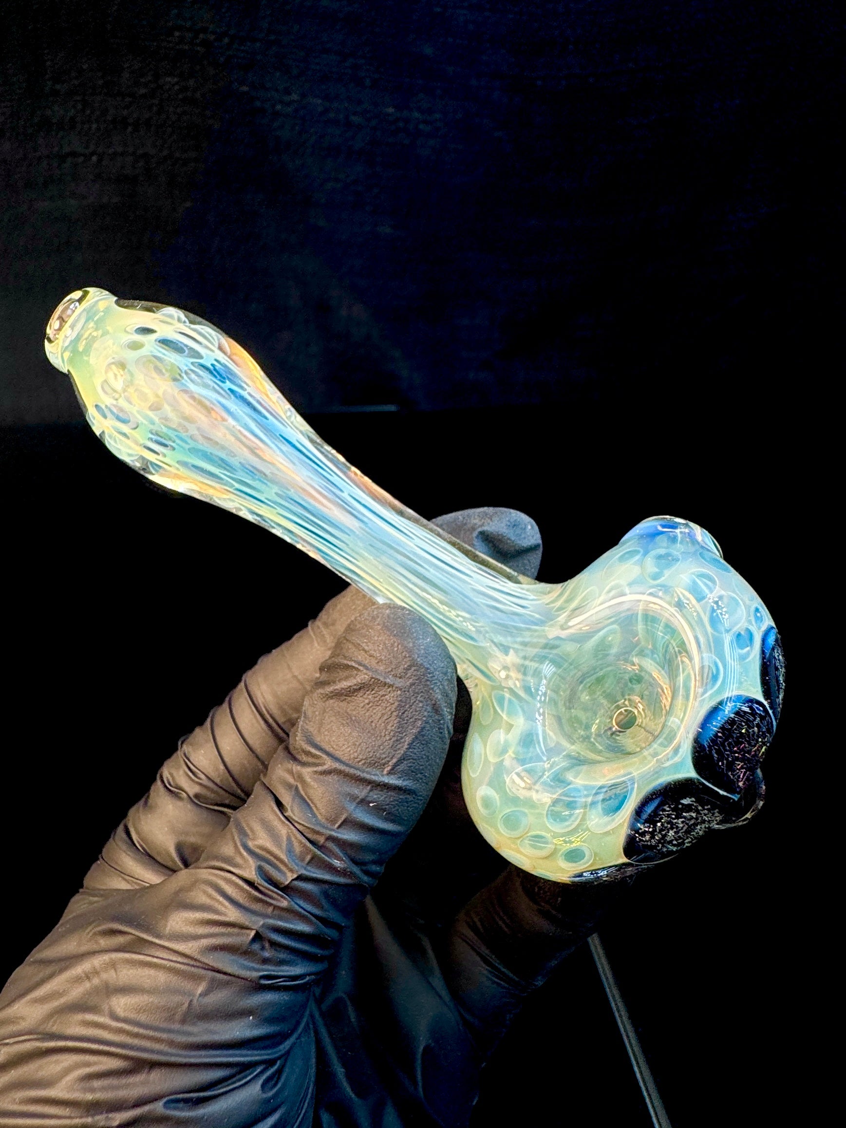 Silver fumed dichro flower pipe