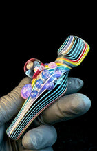 Load image into Gallery viewer, Rainbow fade opal chillum
