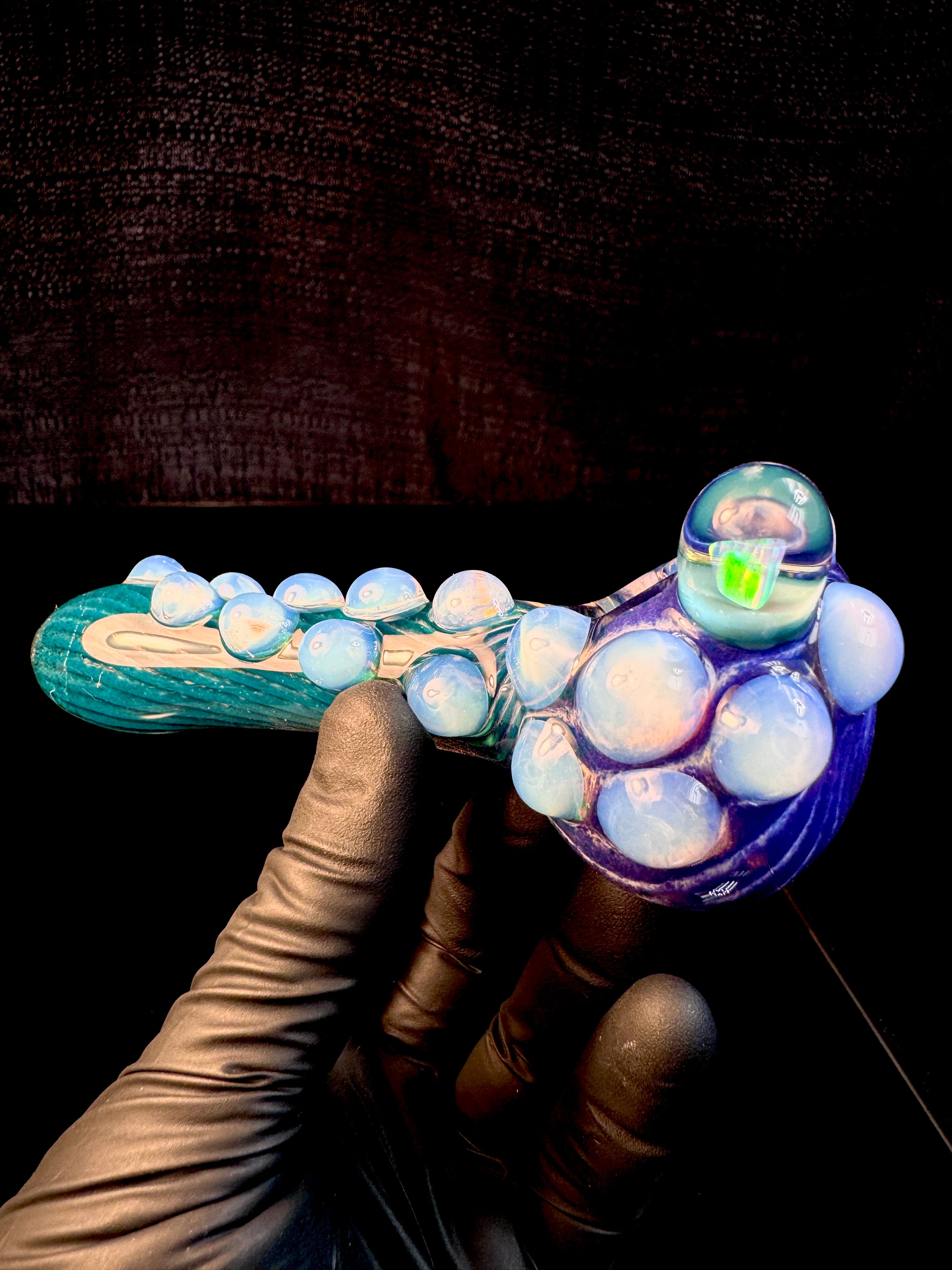 Purple urple x blue spruce Striped Opal Pipe