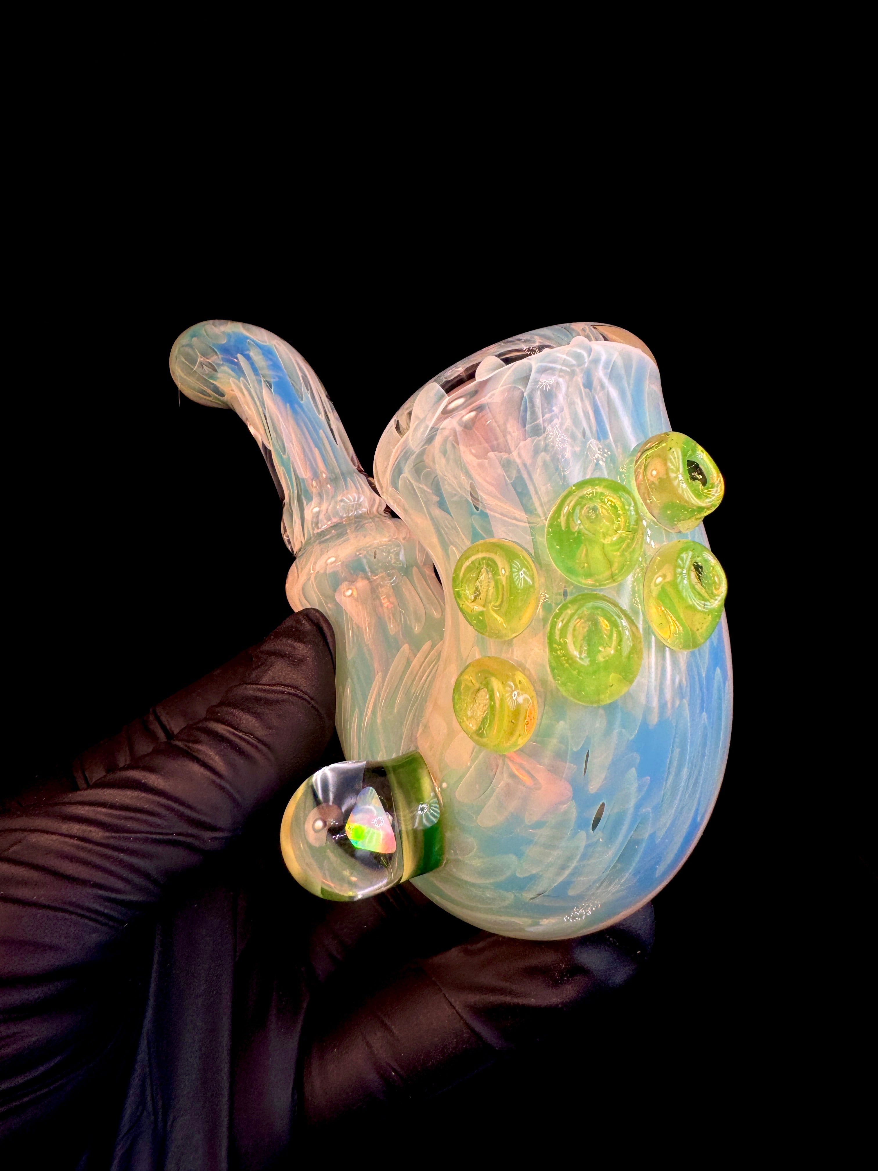 Silver fume x slyme opal lock