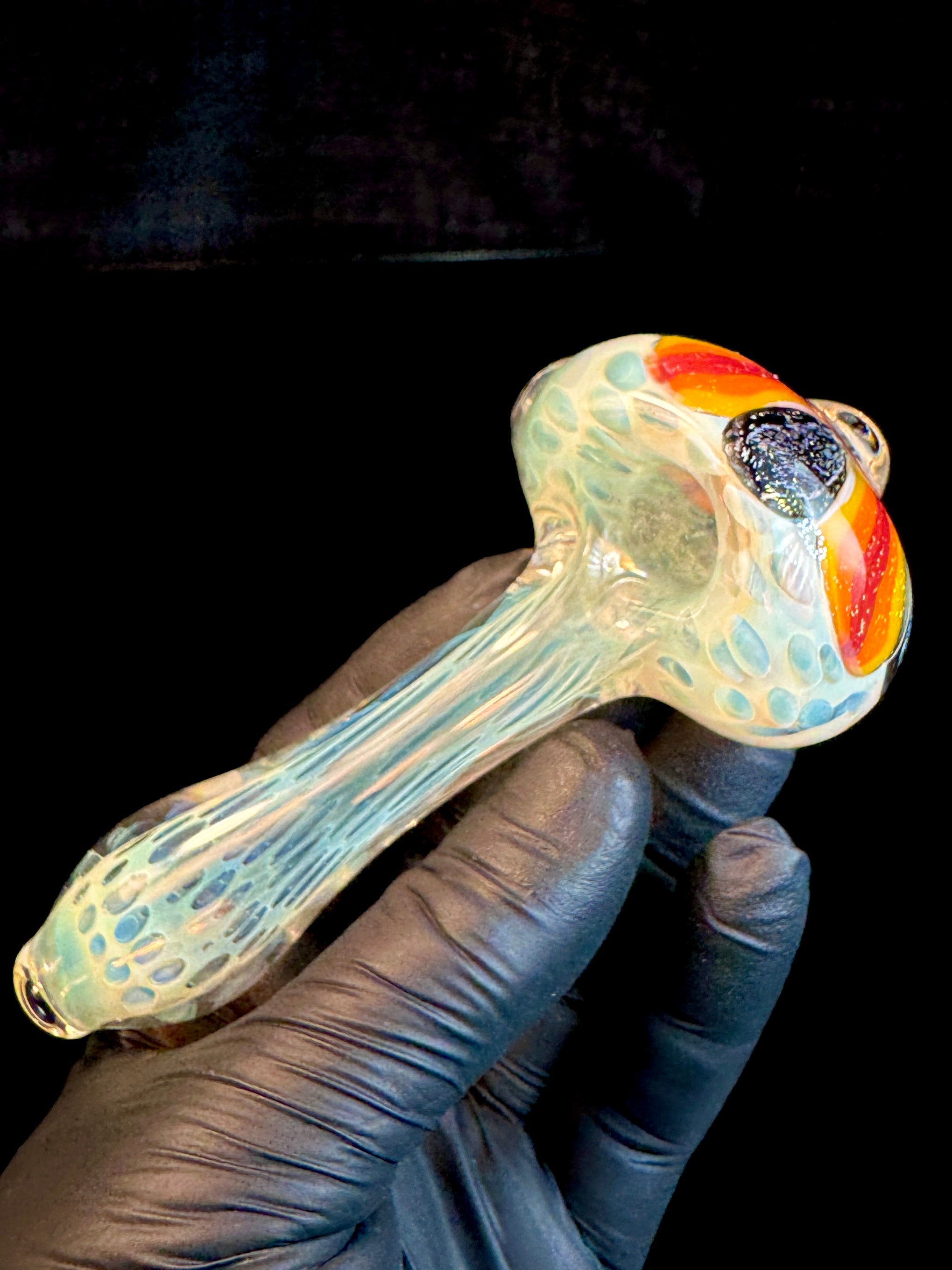 Silver fumed dichro flower pipe