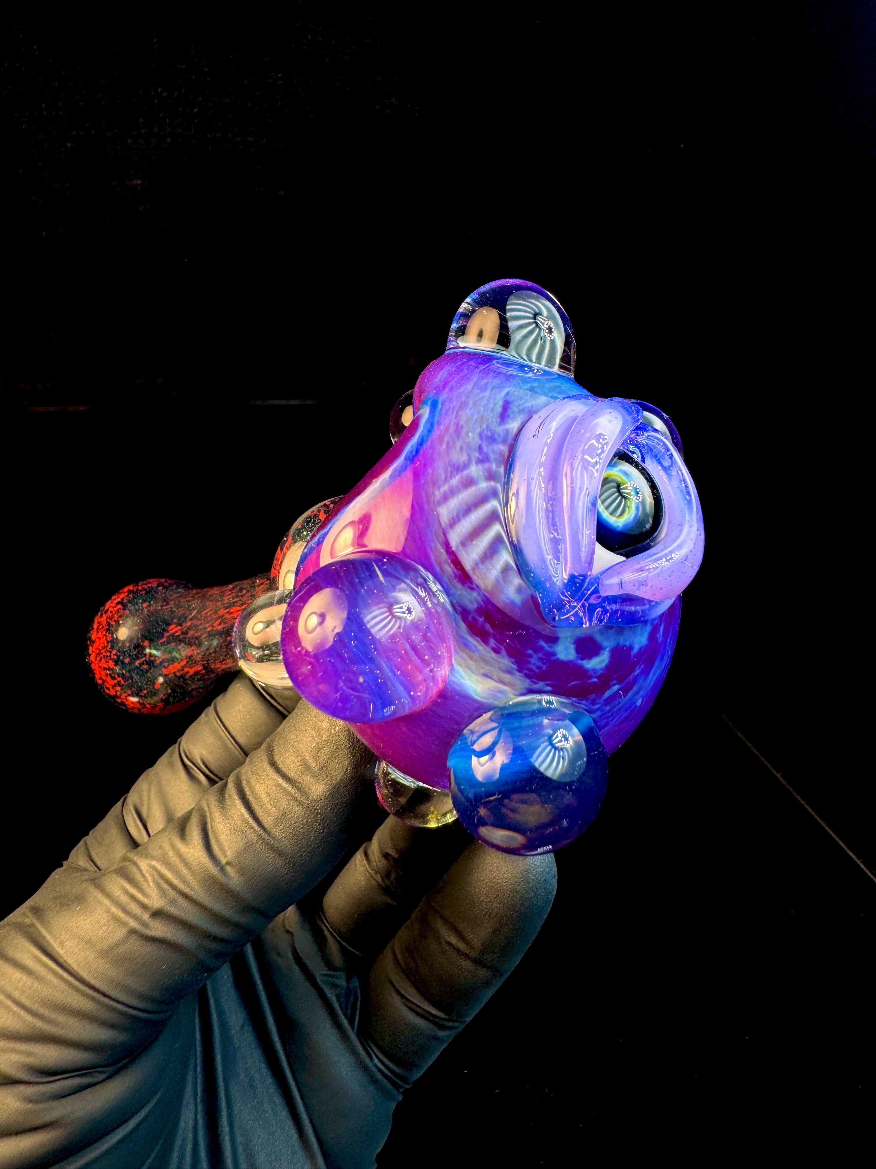 Midnight magenta x Blue stardust eyeball monster