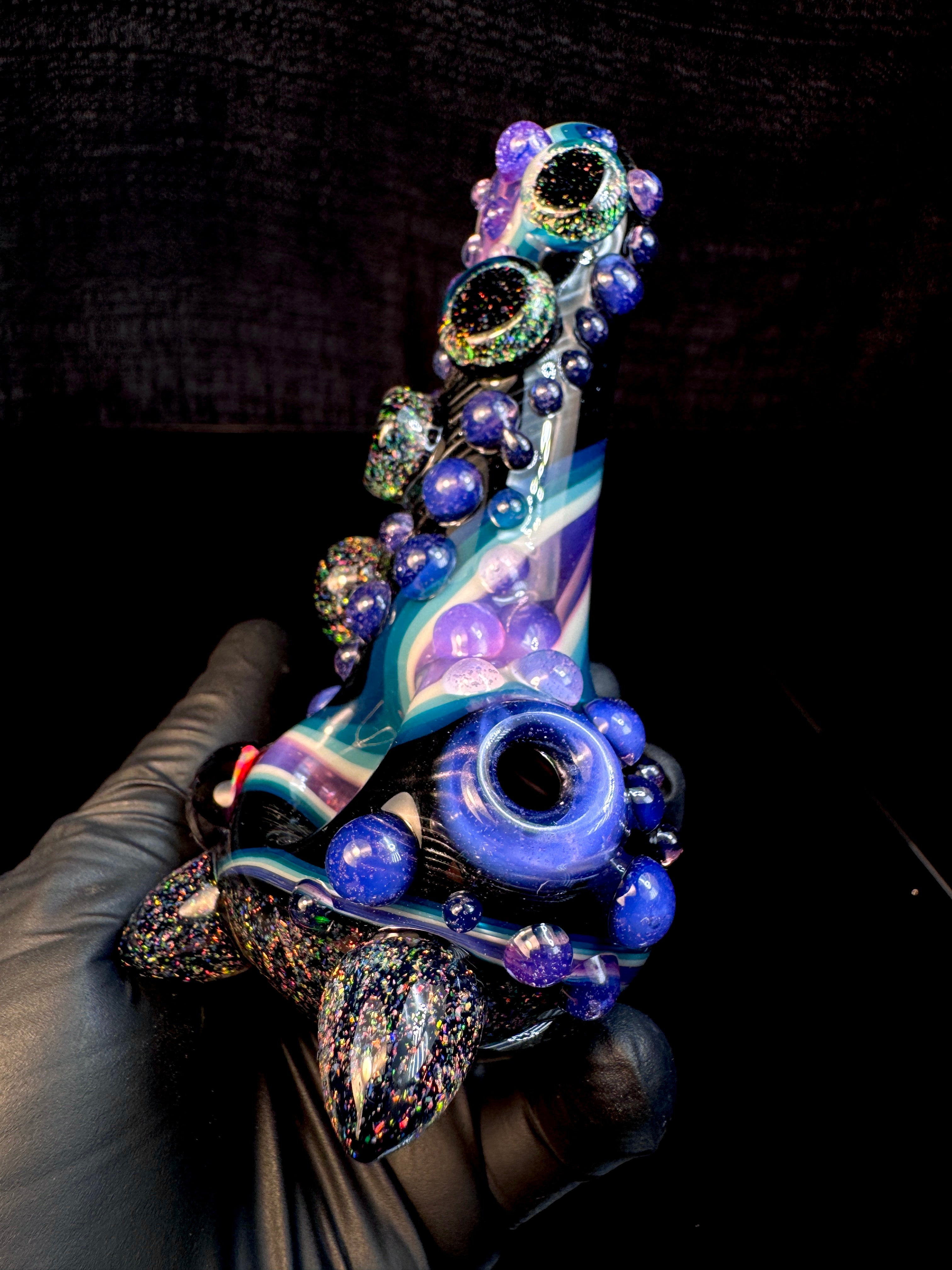 Twisted opal kitty spoon