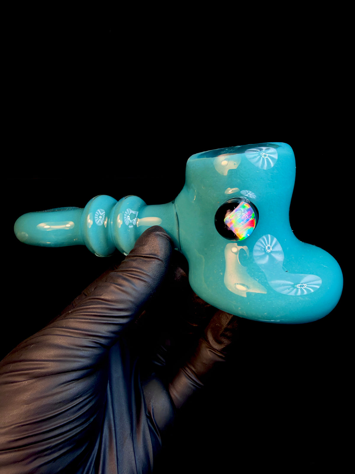 Opaque aqua opal hammer
