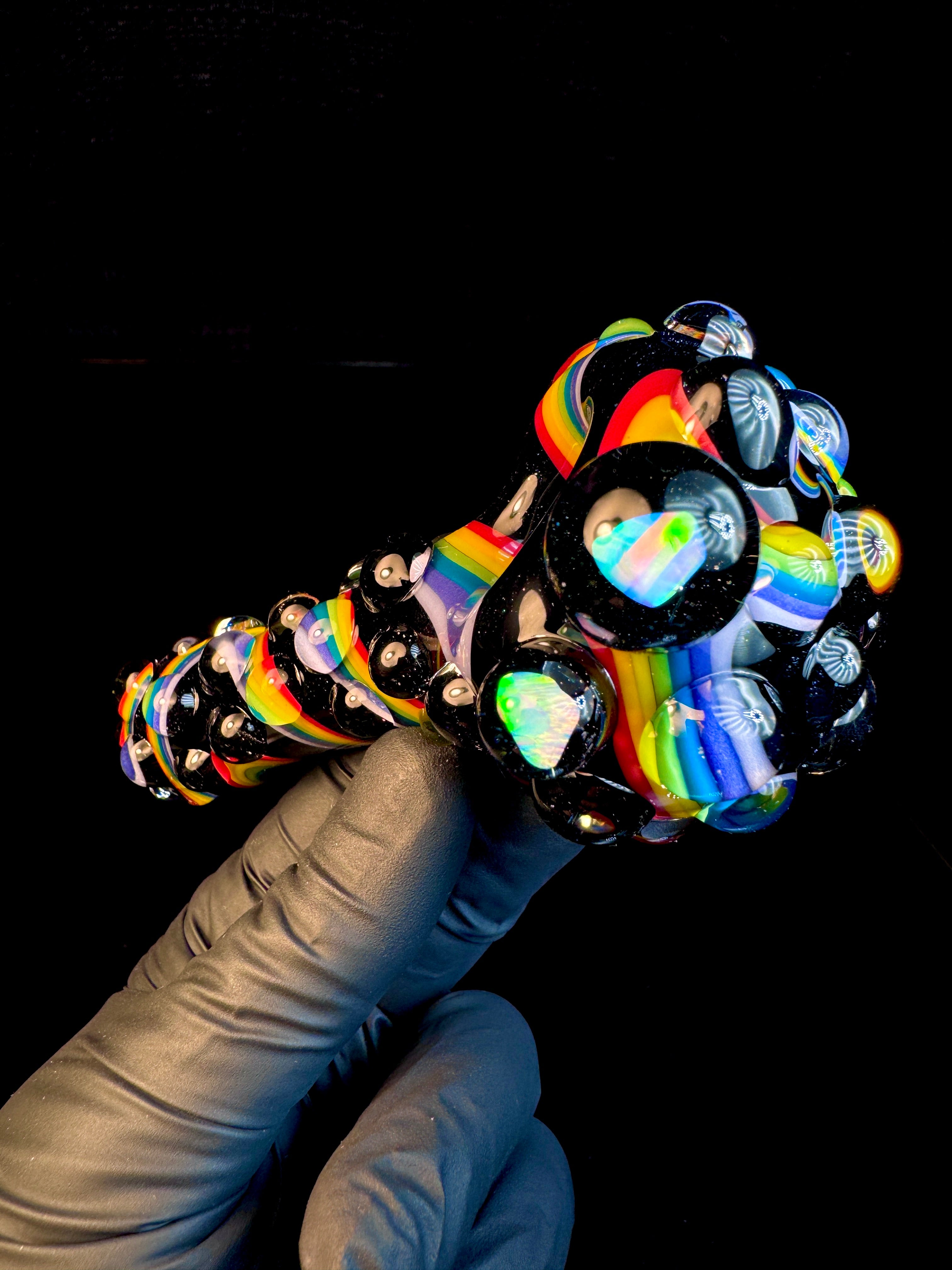 Twisted opal spoon