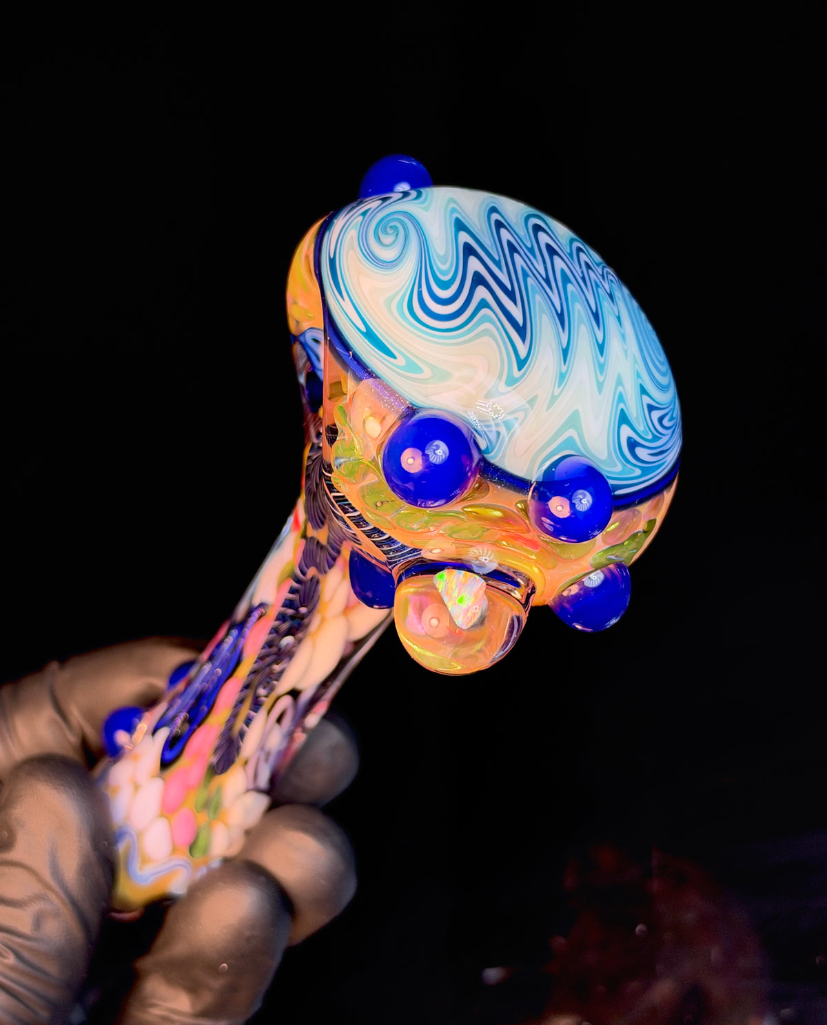 Premo wigwag Color Changing Opal Spoon