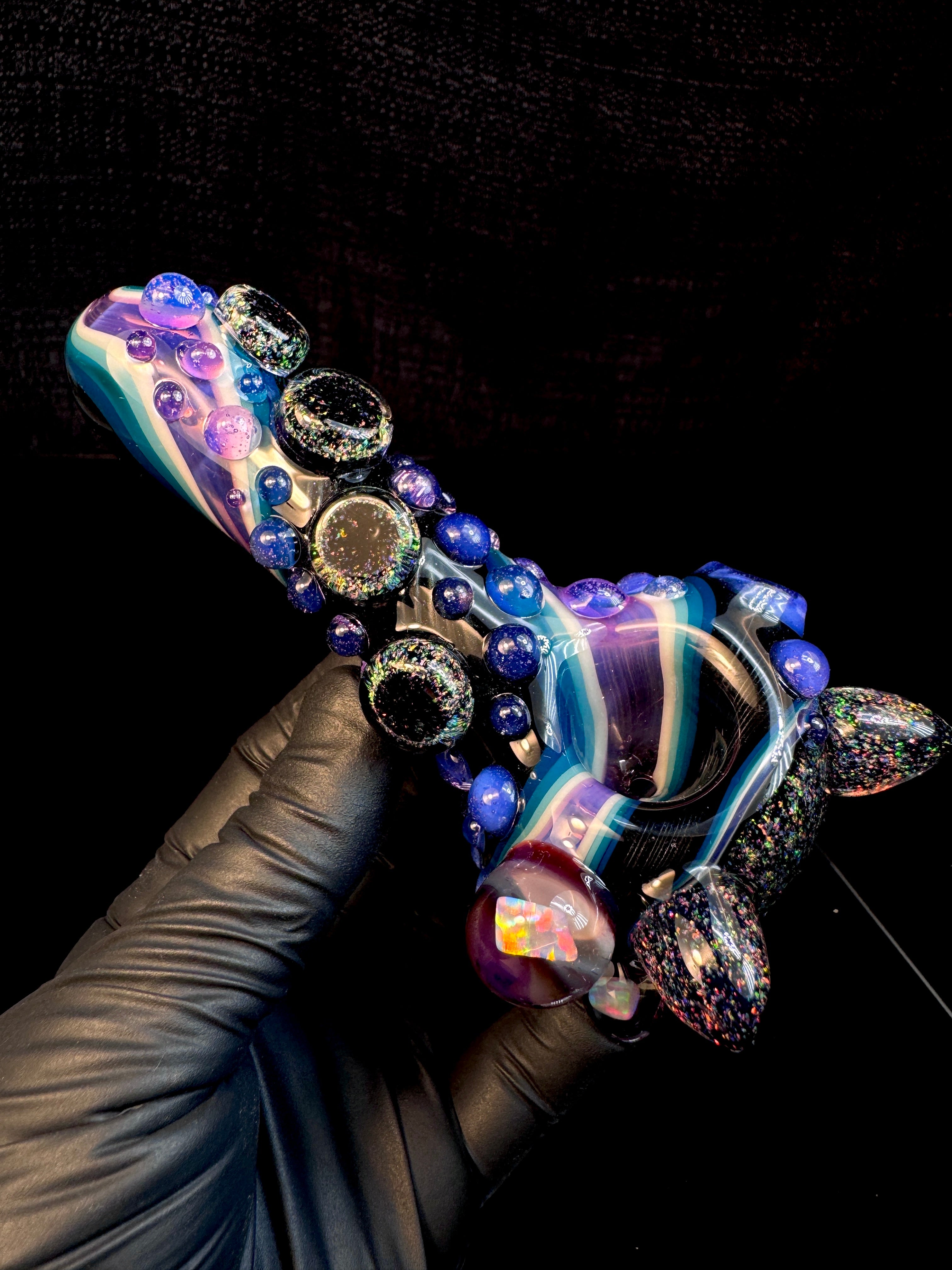 Twisted opal kitty spoon