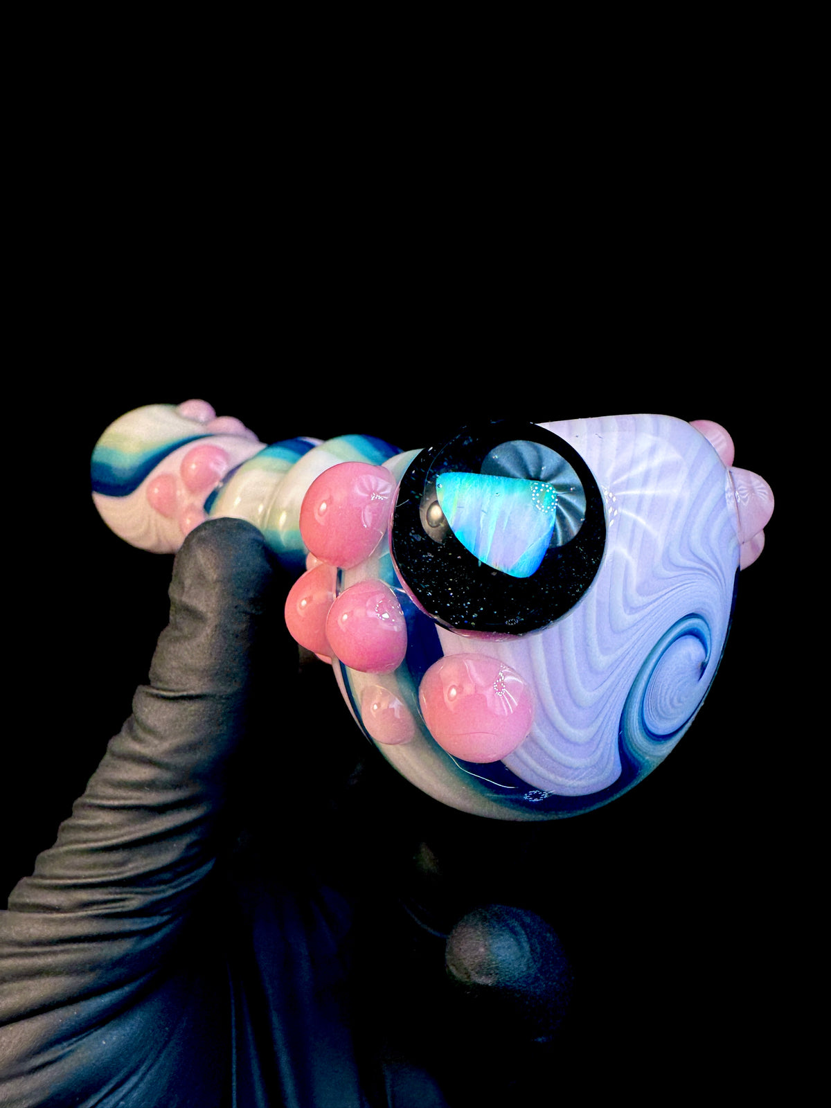 Twisted Glass opal pipe
