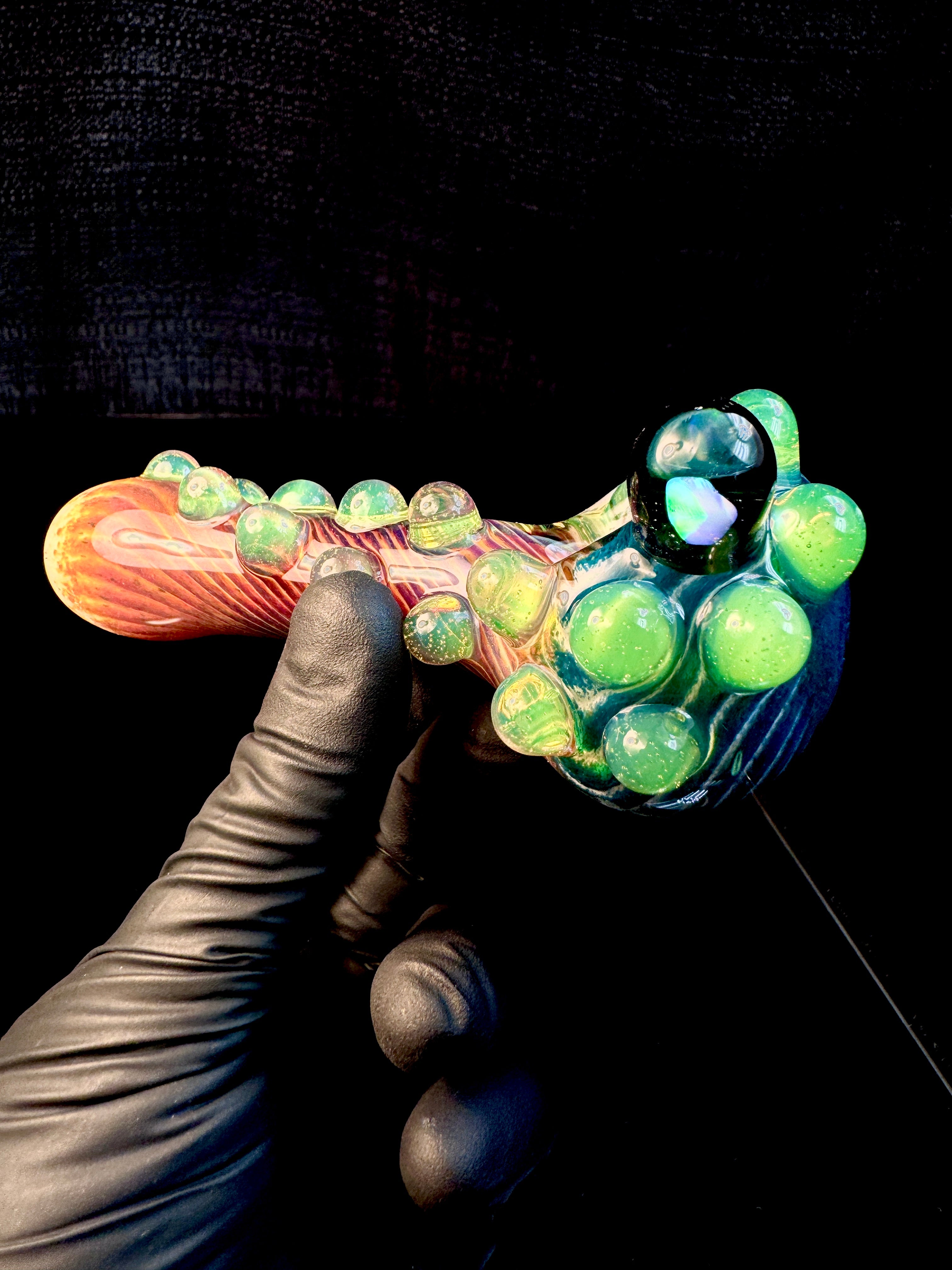 Blue spruce x phenix x secret white striped opal pipe