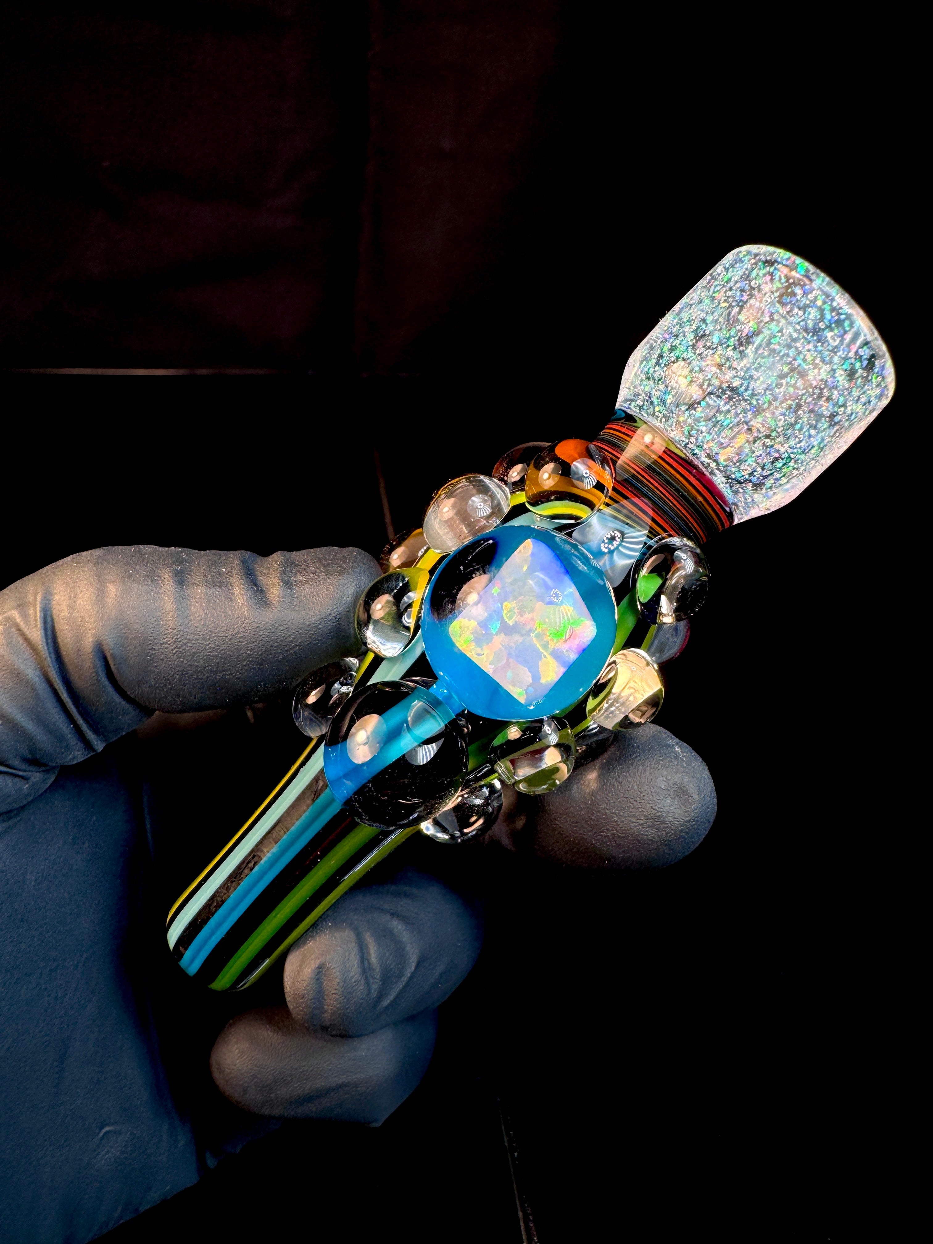Black Rainbow x Lumenescent Cropal Chillum