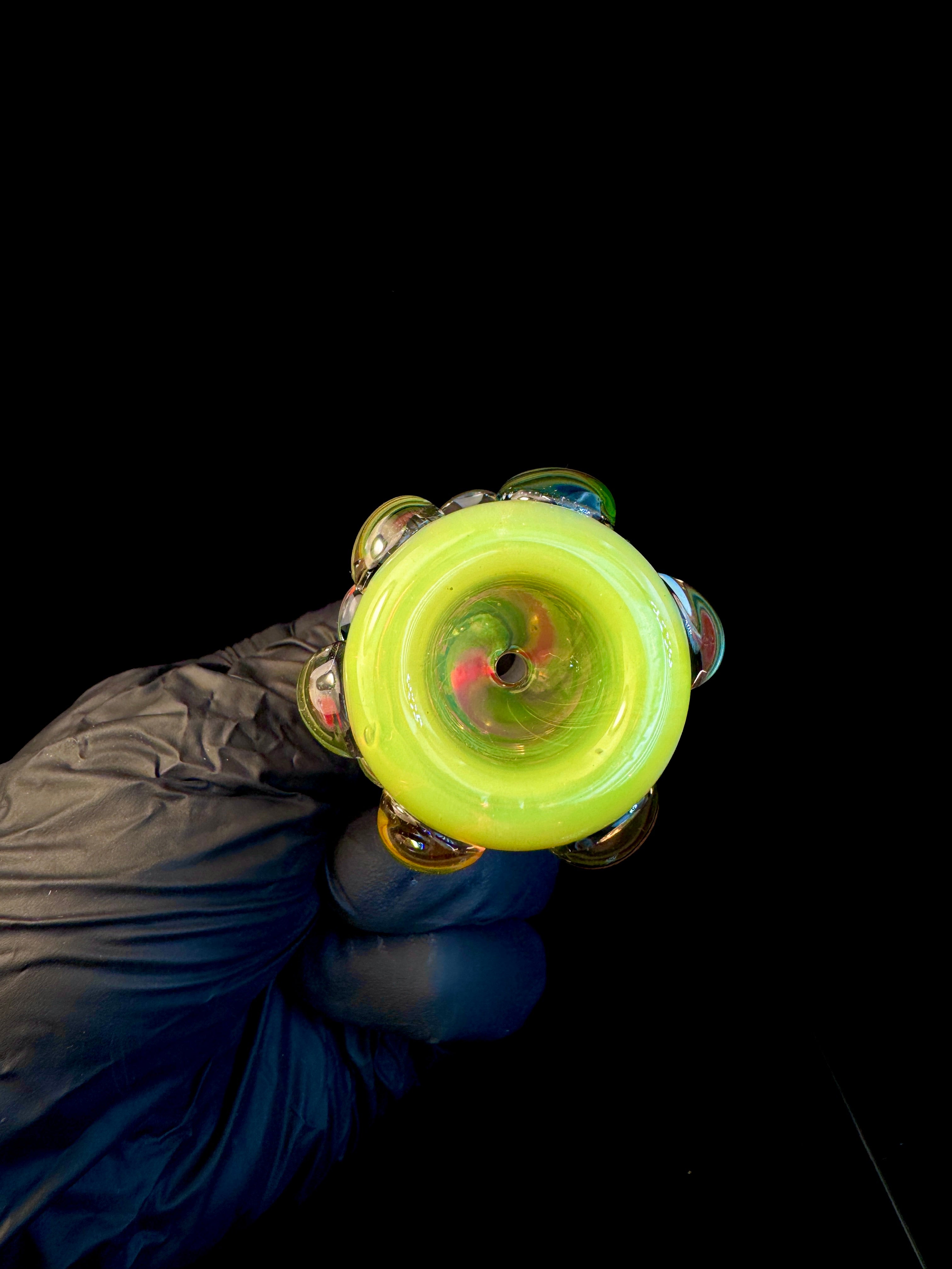 14mm Titan x Slyme rainbow dot bowl