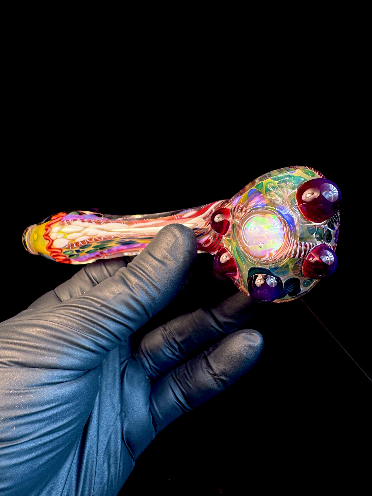Gold fume x Pomagranite Premo Fume Cane Spoon