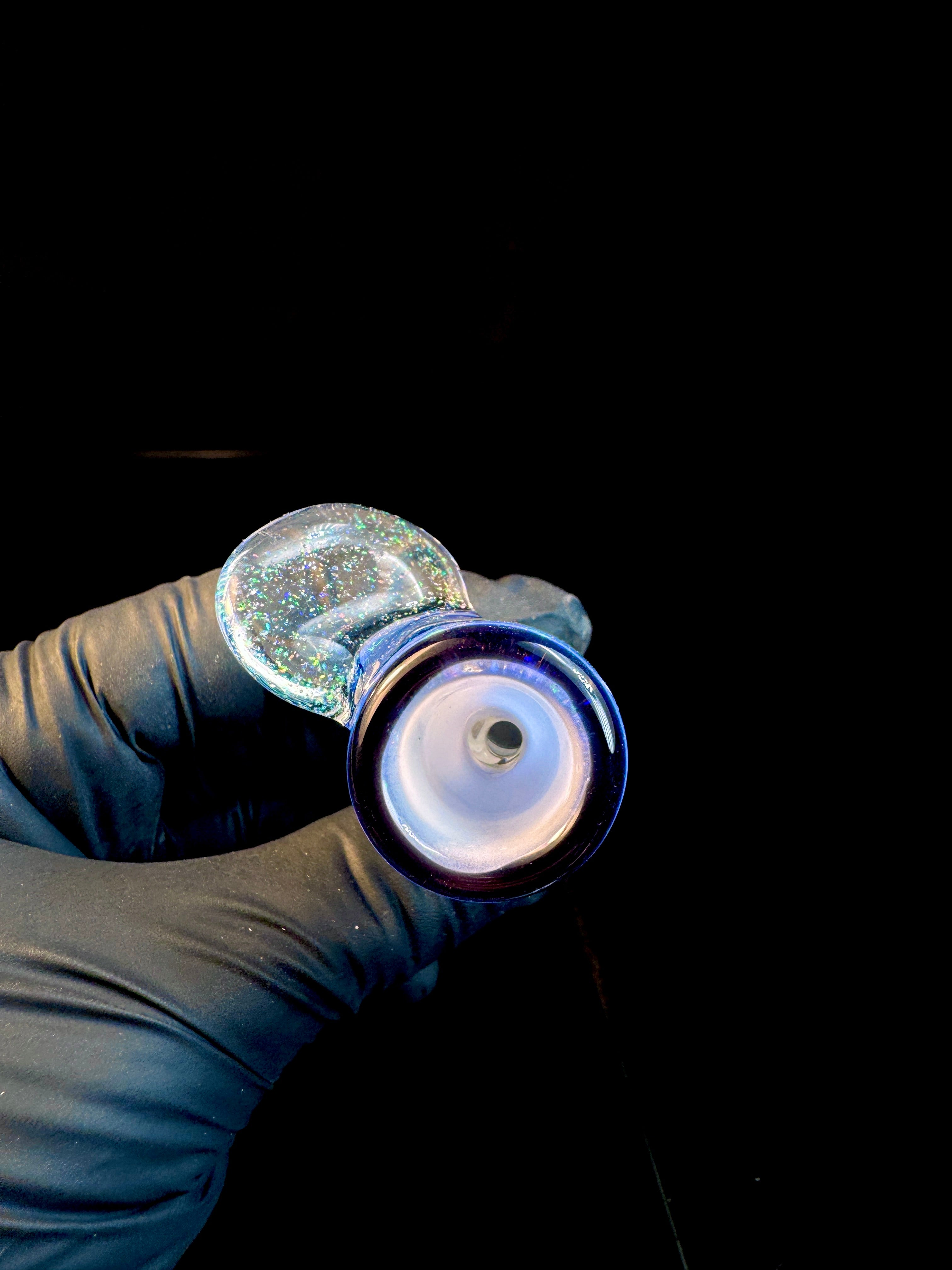 14mm Milky blue cropal snapper with lip wrap Slide