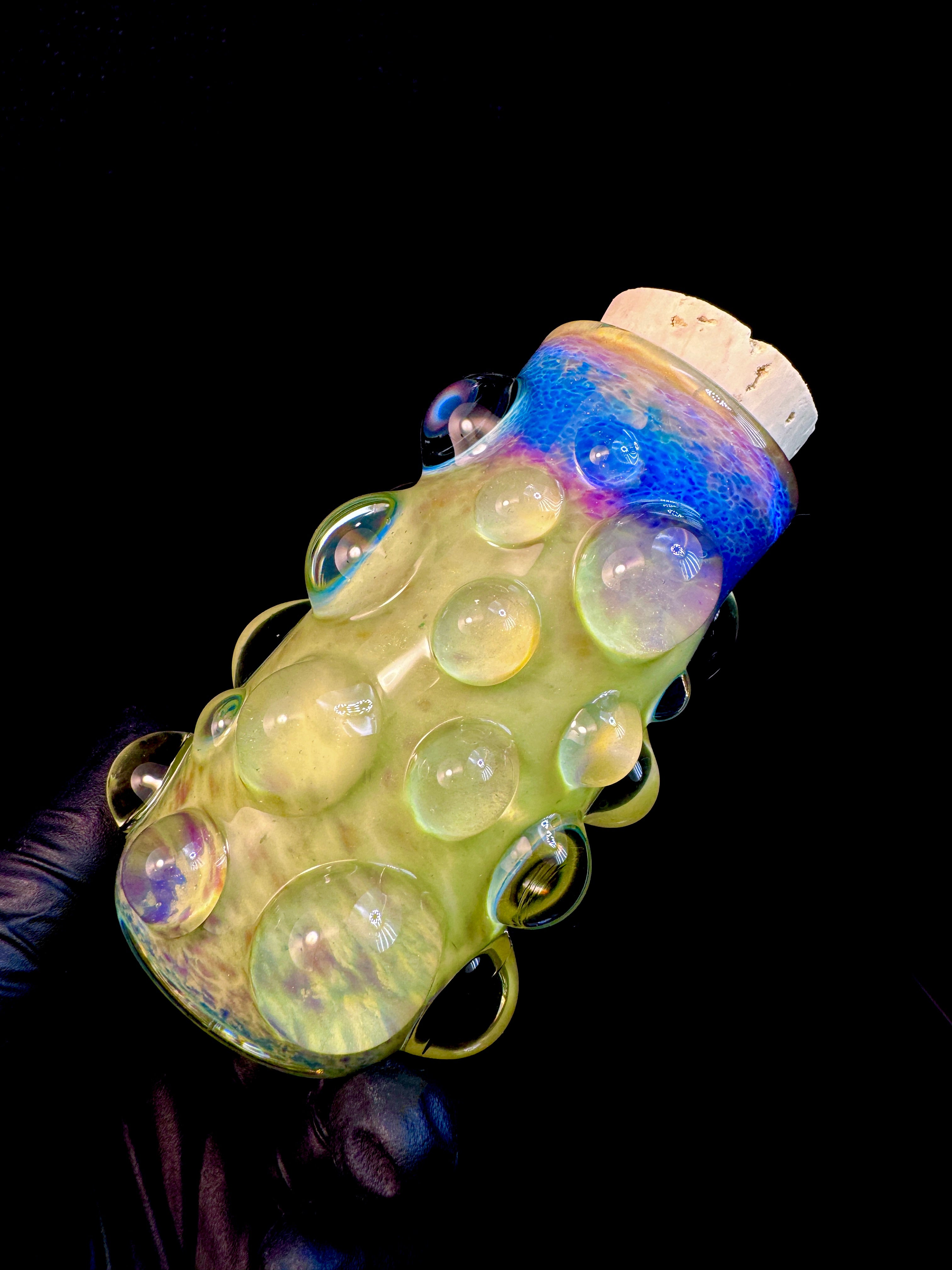 Mystery adventurine flat bottom nug Jar