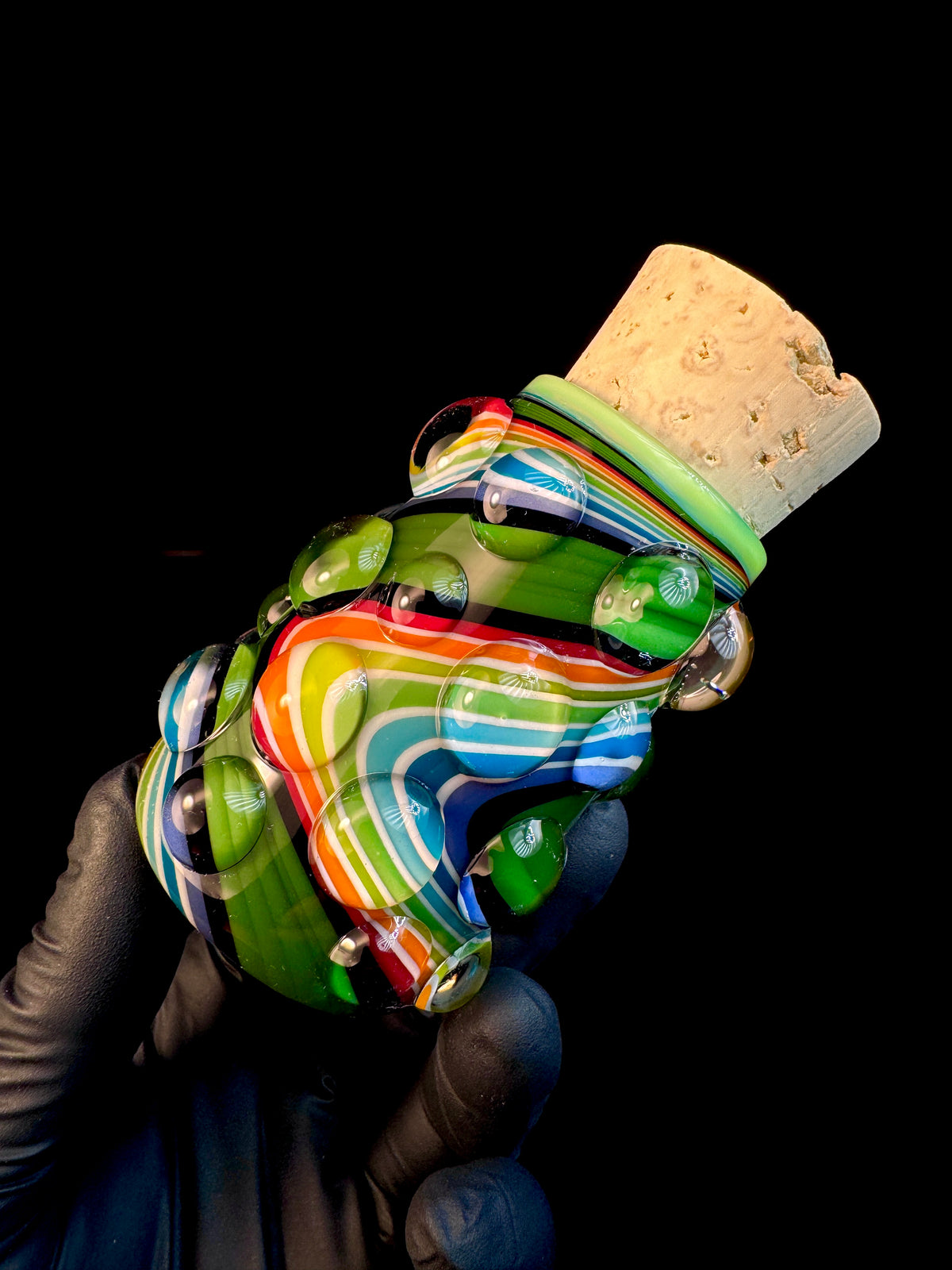 Forest Rainbow Fat Linework Jar
