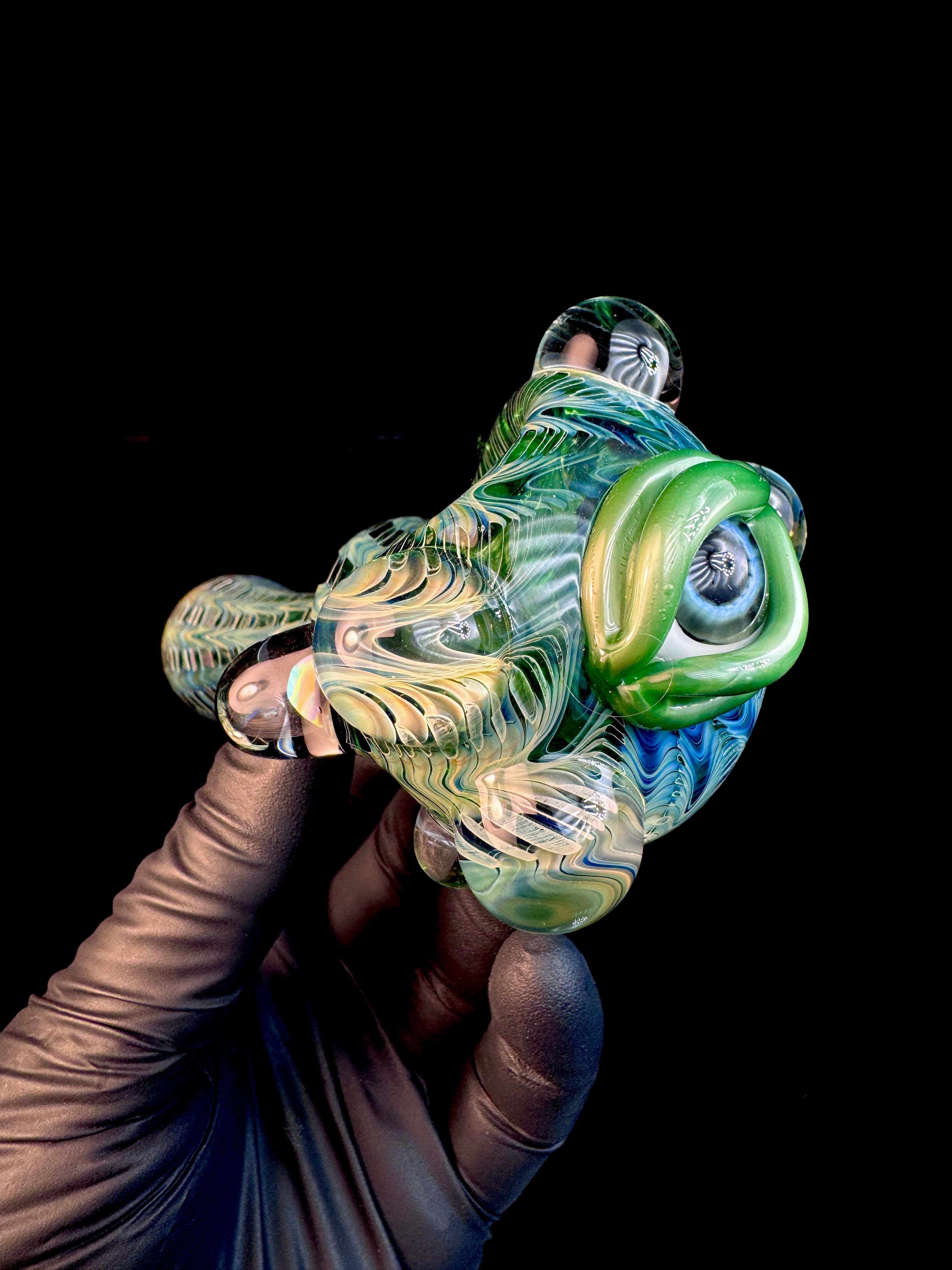 Jade dark web eyeball opal spoon