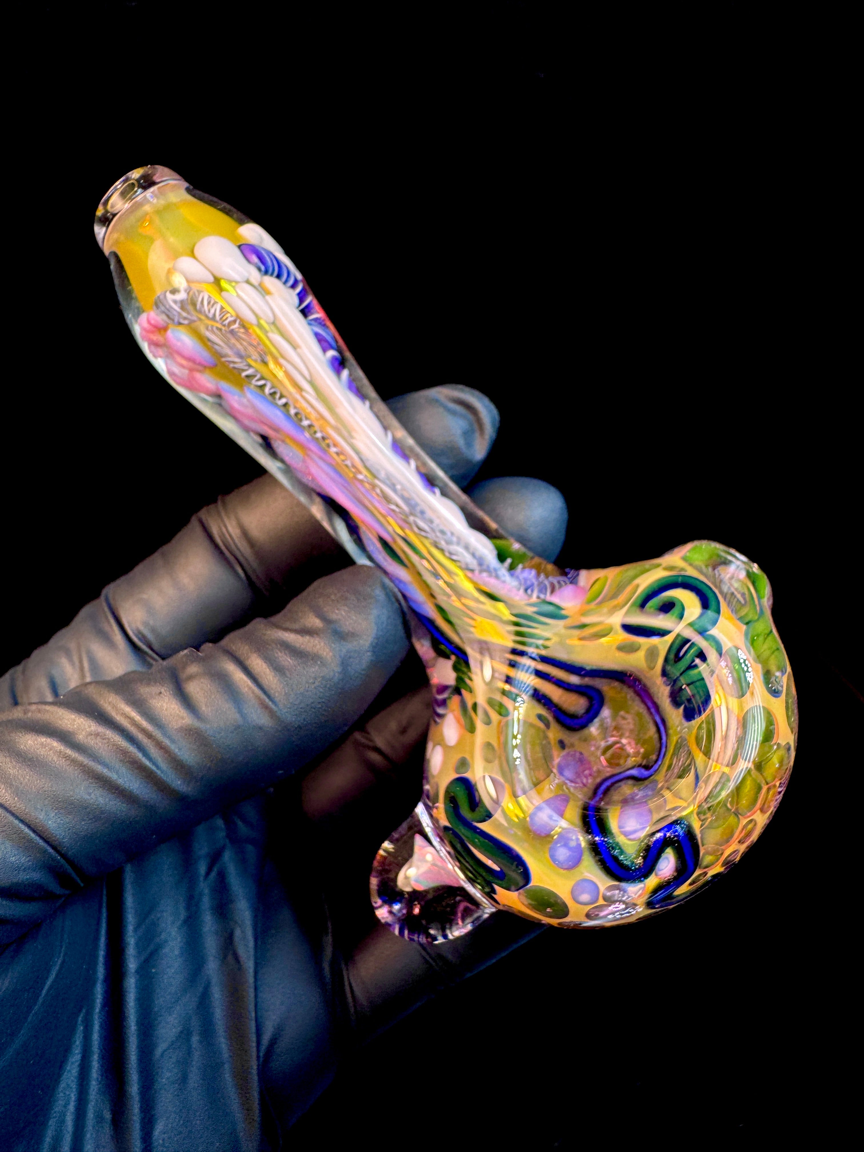 Gold Cane fumed opal spoon