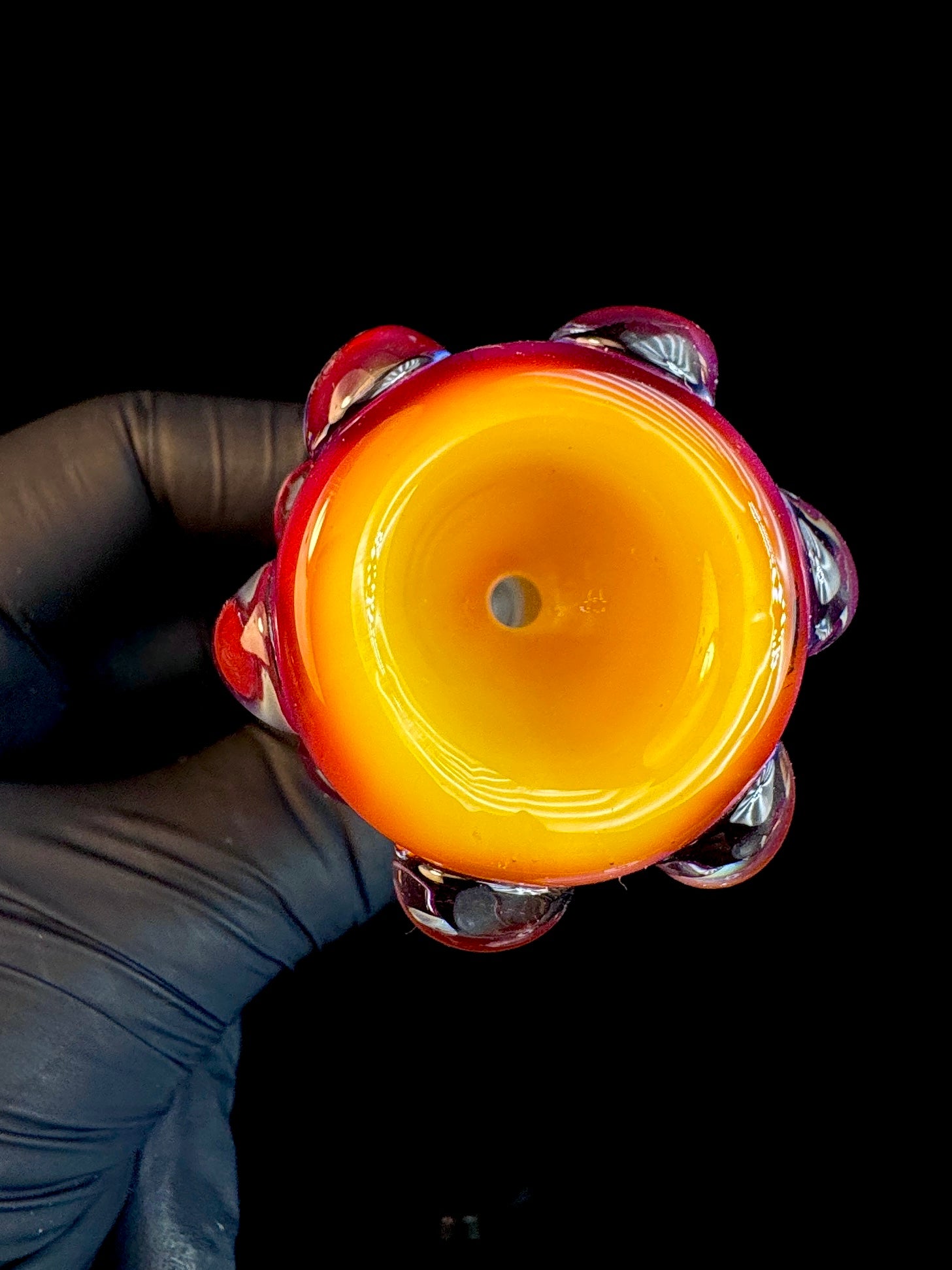 Deep bowl push on a 10mm Artisan serendipity dot bowl