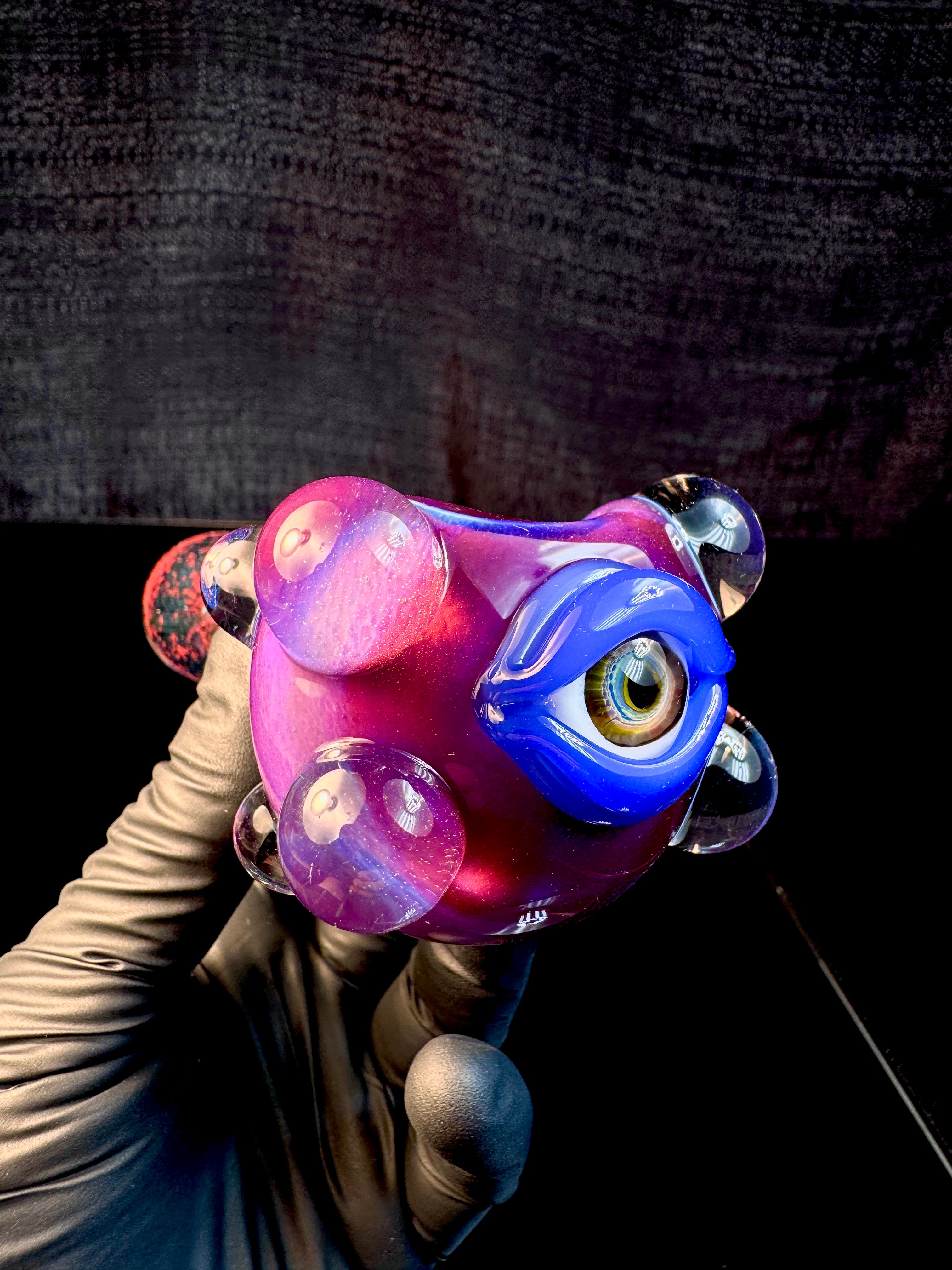 Midnight magenta x Blue stardust eyeball monster