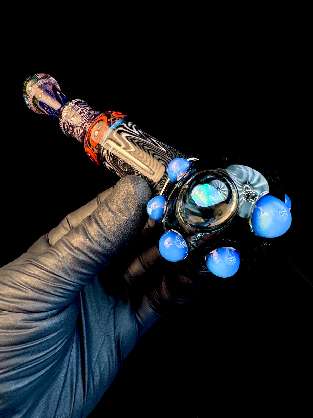 Blue stardust x steel Wigwag Pipe