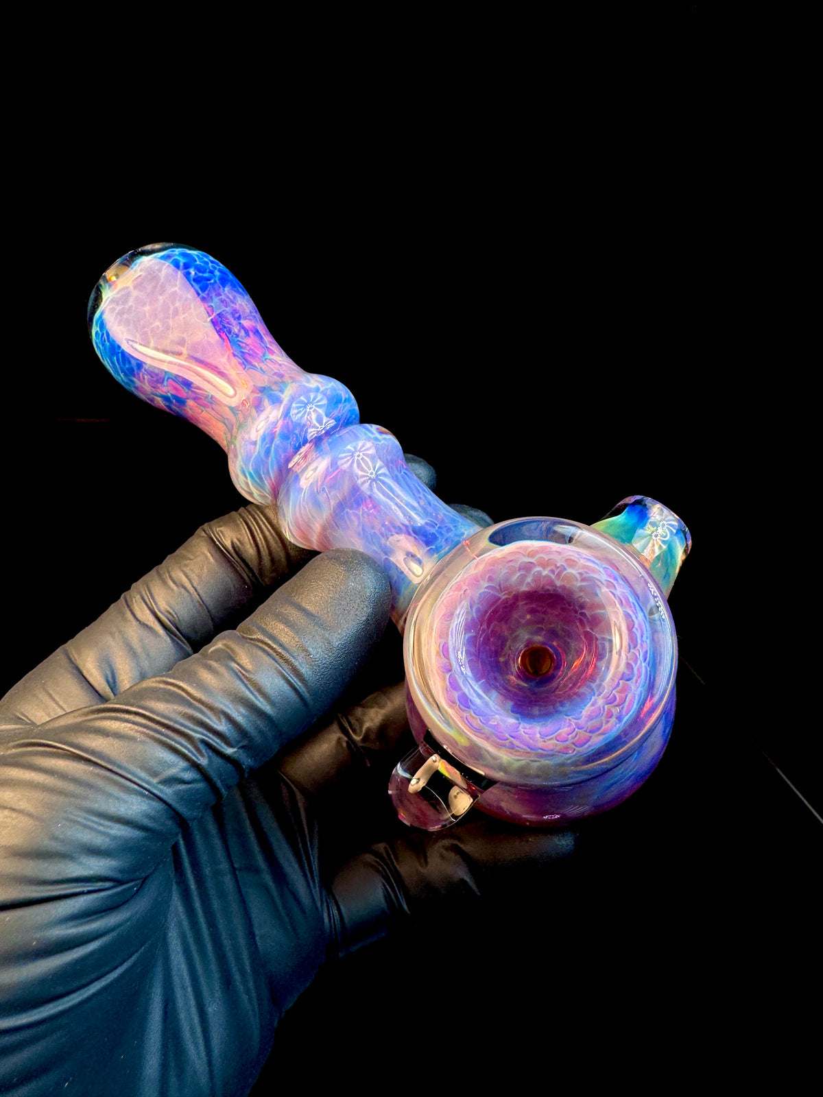 Amber purple opal hammer