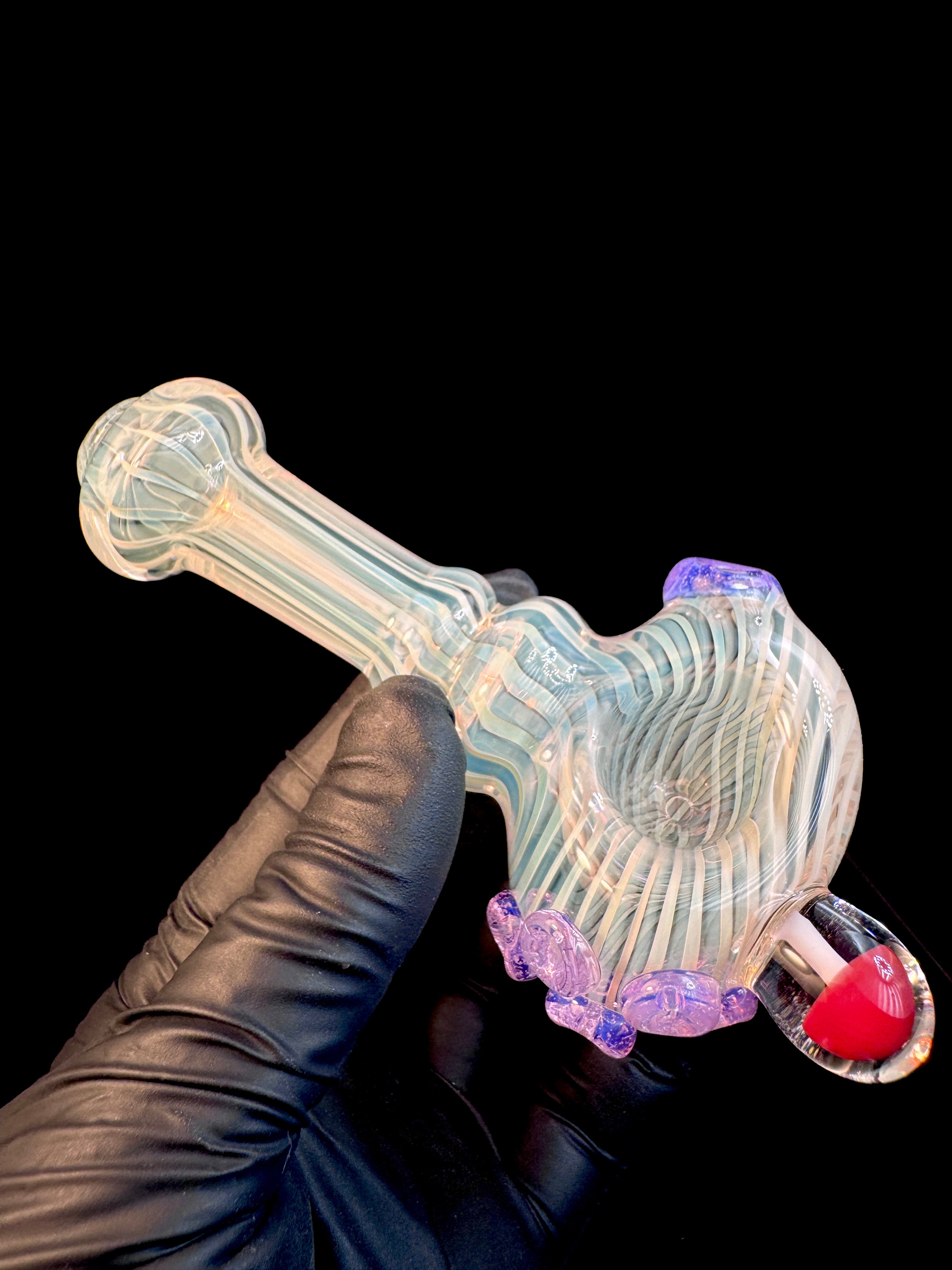 Fumed linework mushroom spoon