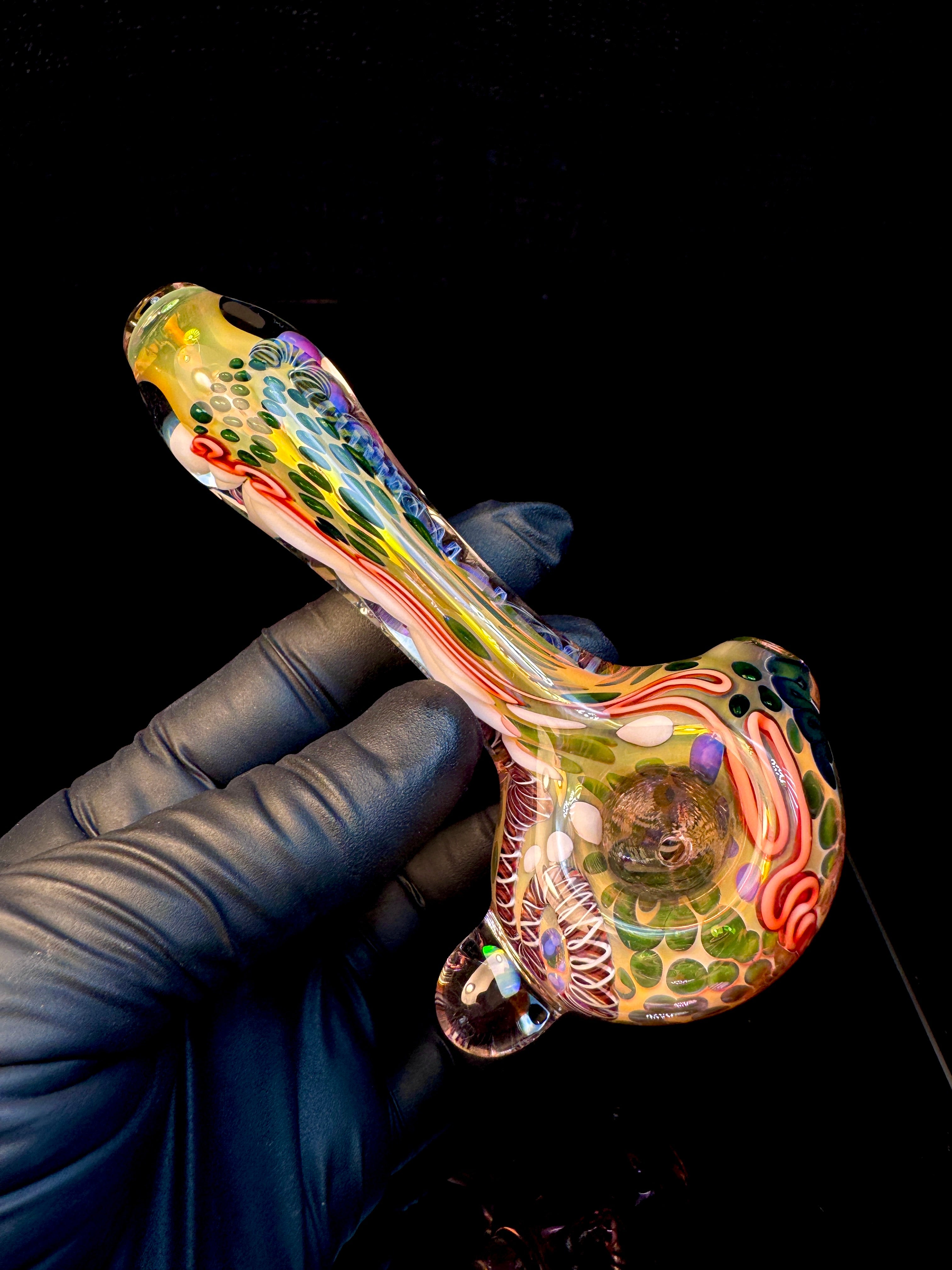 Gold Cane fume opal spoon