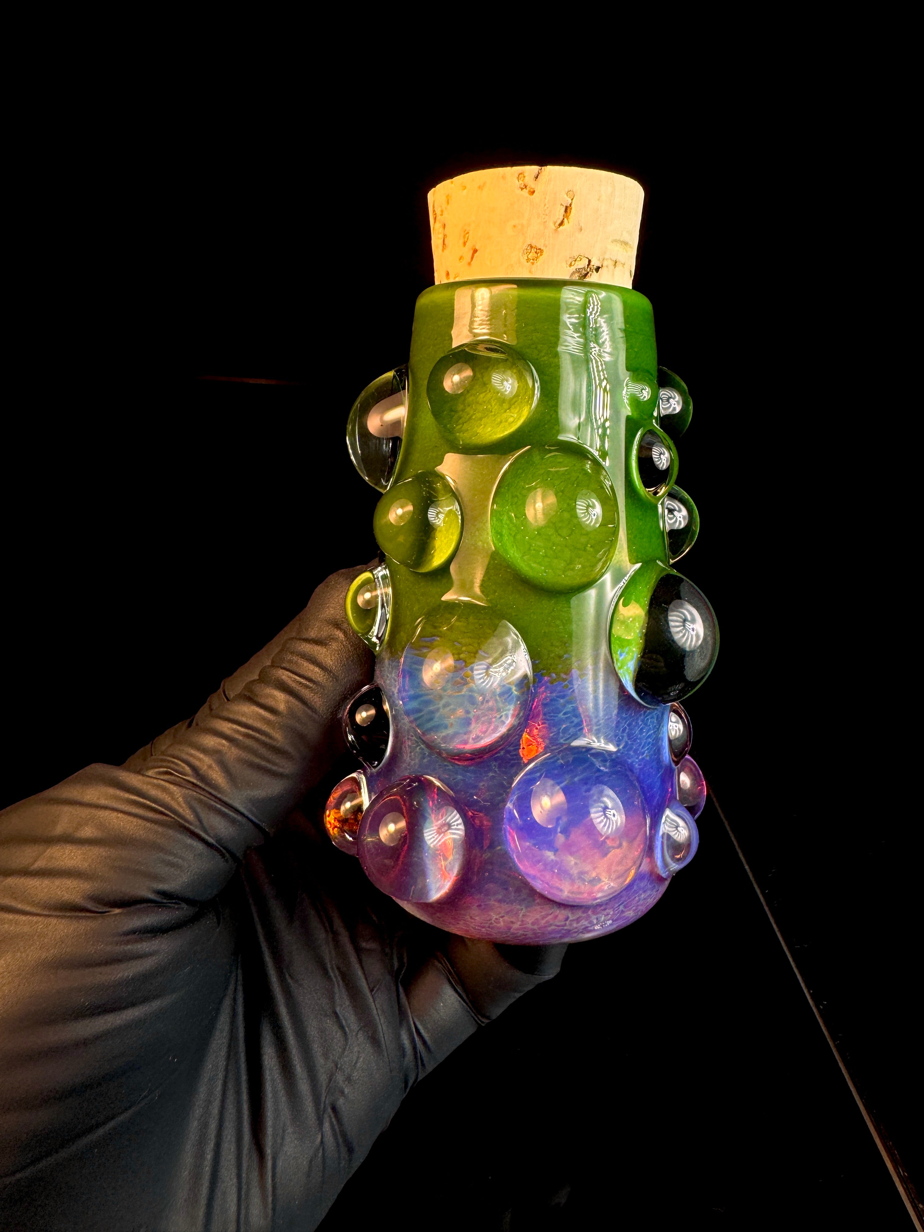XL Jade x Ap two tone flat bottom nug Jar