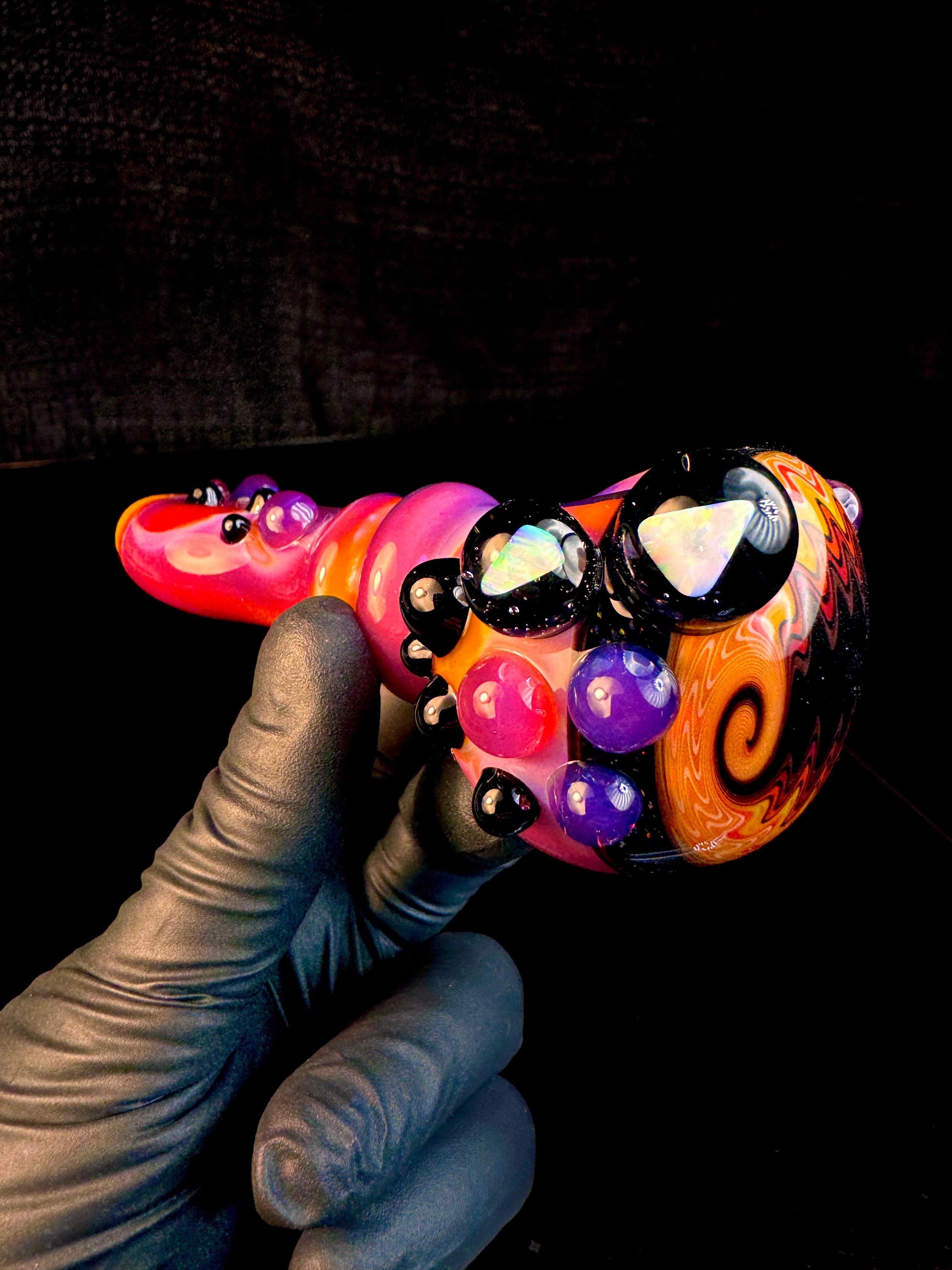 Serendipity wigwag opal pipe