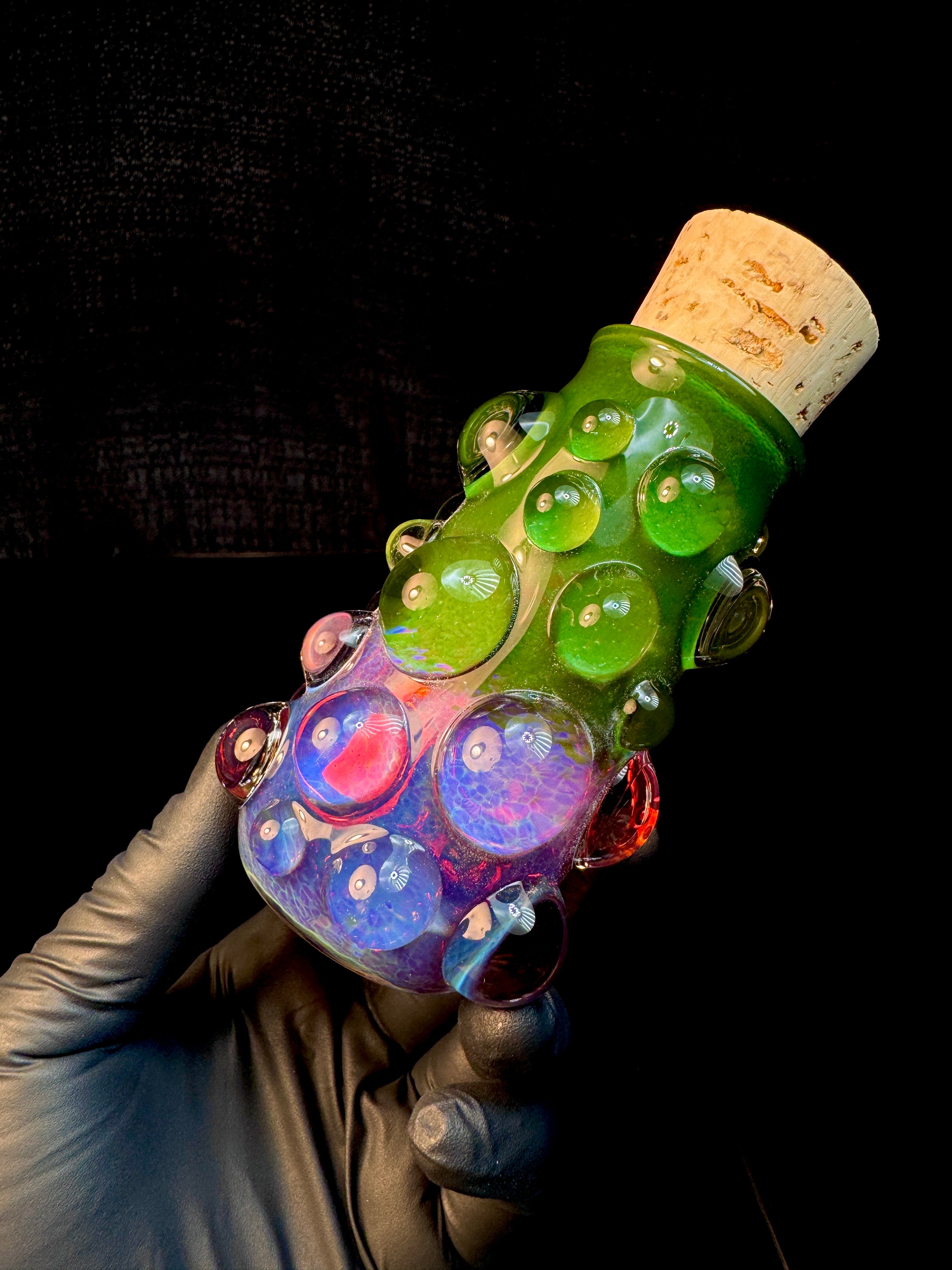 XL Jade x AP two tone flat bottom nug Jar