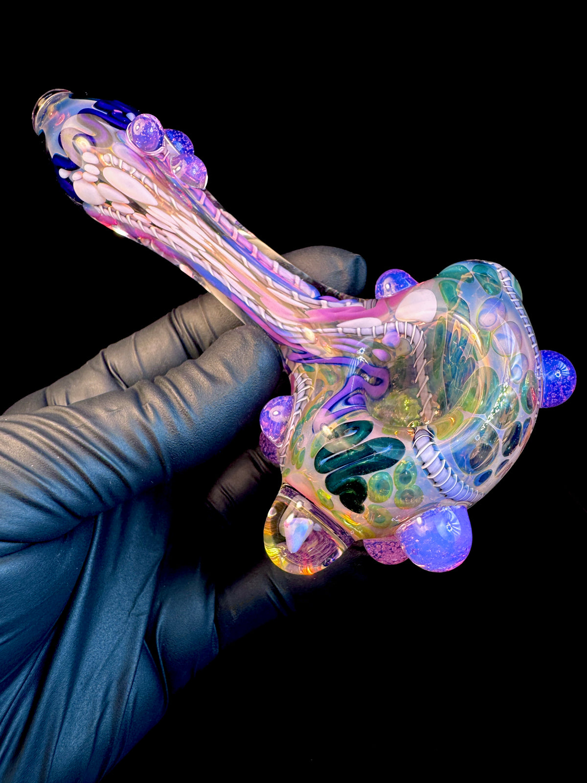 Gold fume x Pink slyme Premo Fume Cane Spoon