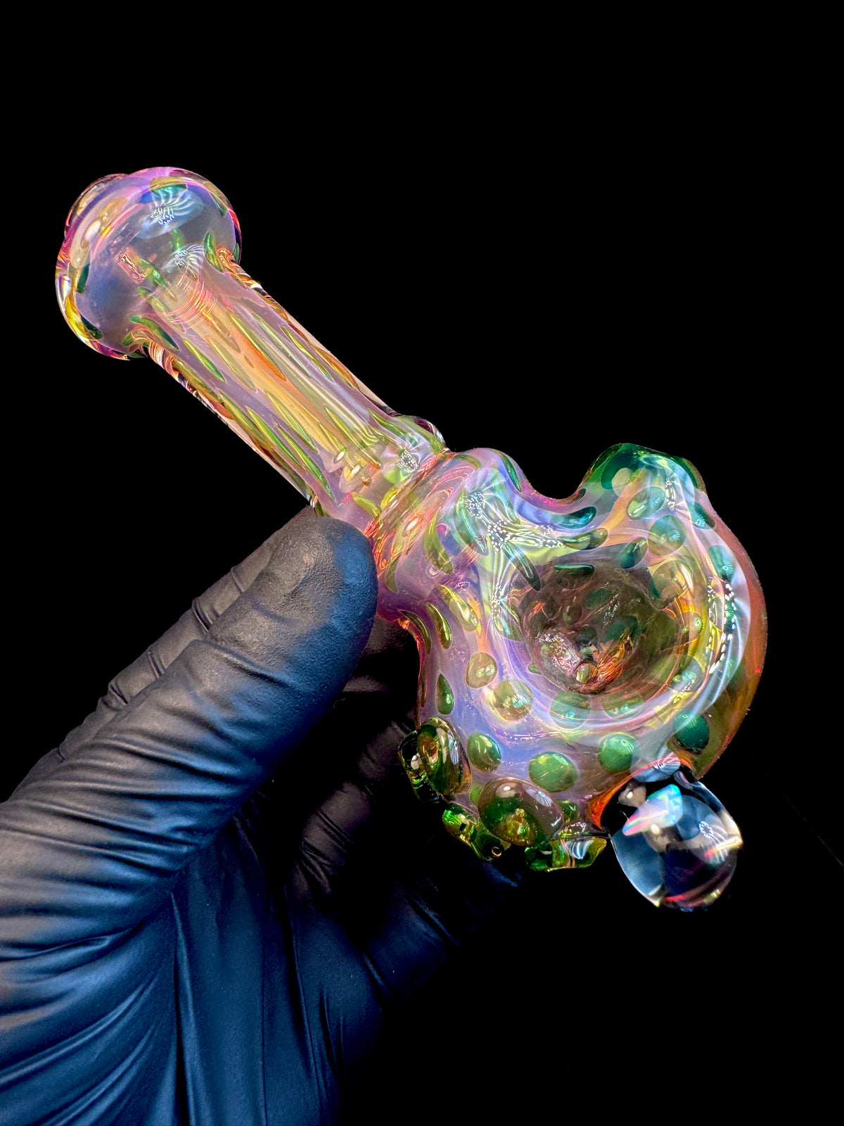 Gold Fume x Green stardust opal spoon