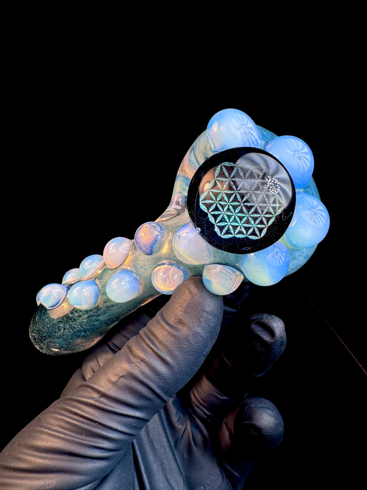 Dichroic Sacred geometry spoon