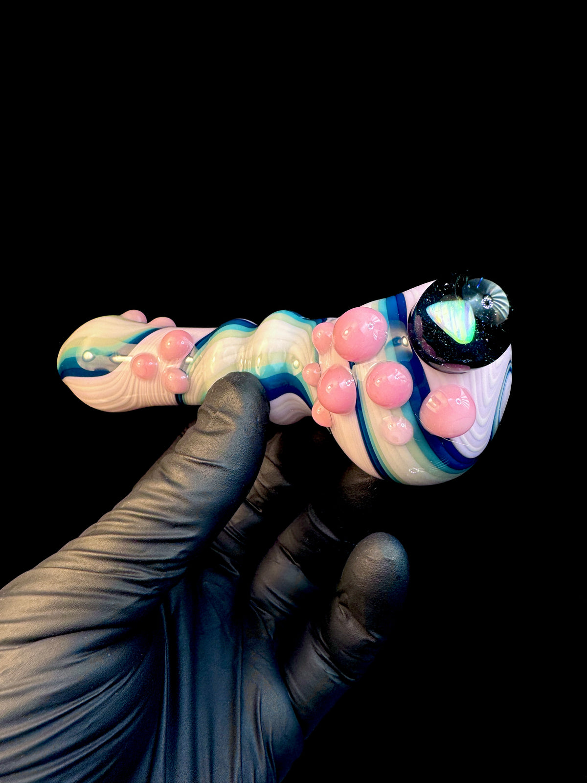 Twisted Glass opal pipe